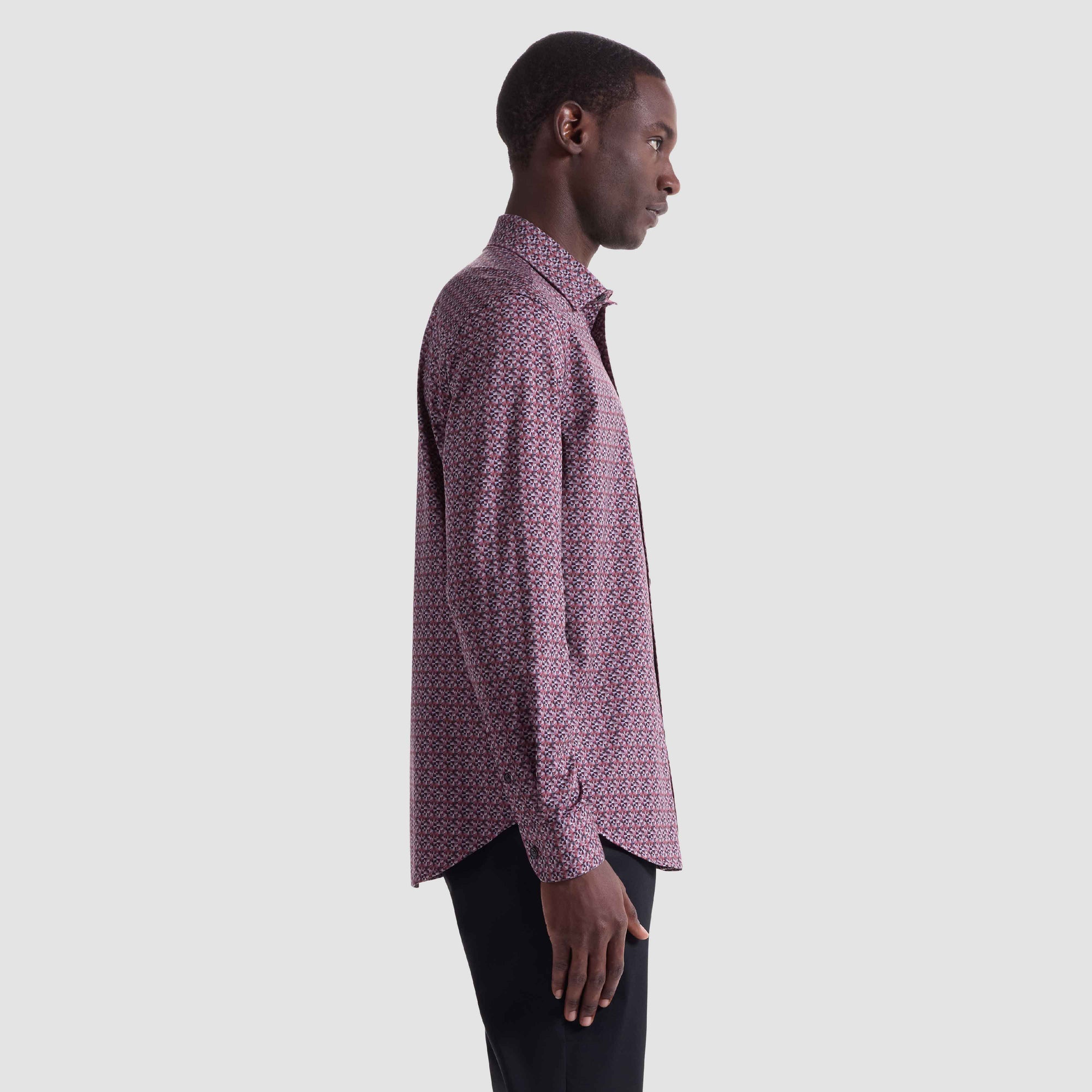 Jimmy Double-Sided Geometric & Solid OoohCotton Shirt