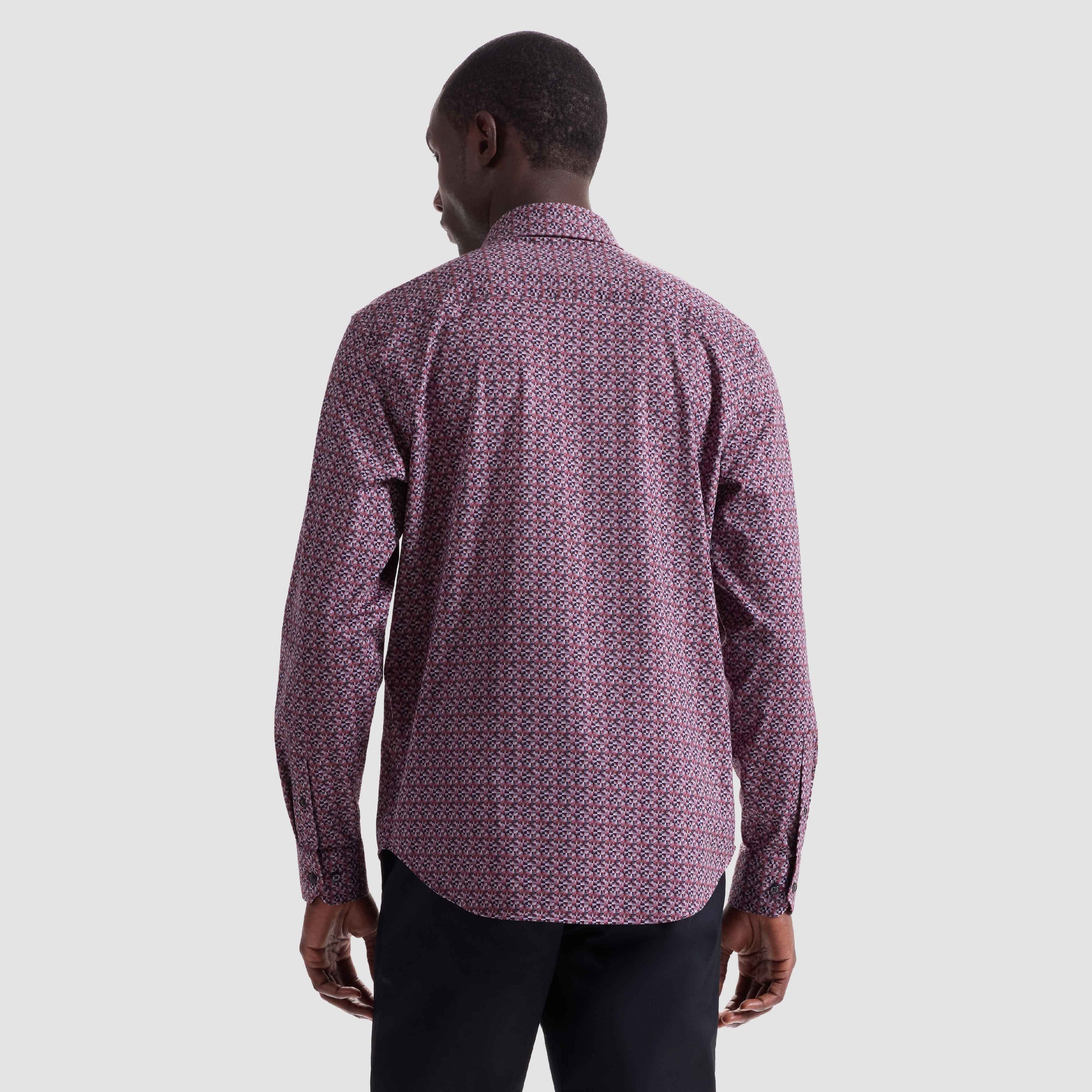 Jimmy Double-Sided Geometric & Solid OoohCotton Shirt