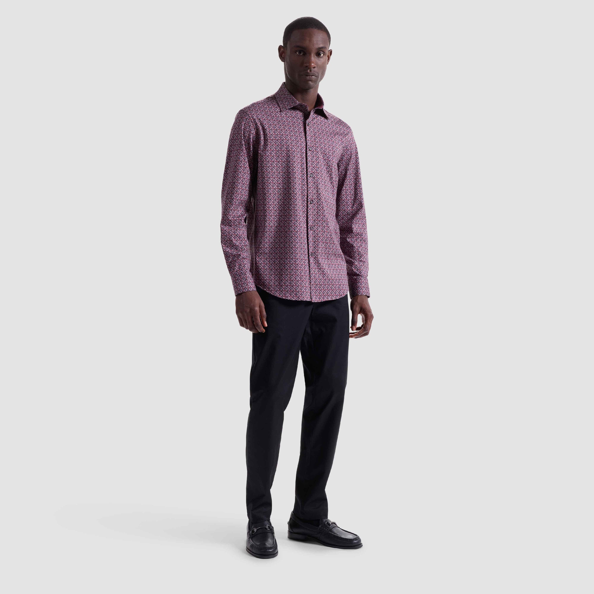 Jimmy Double-Sided Geometric & Solid OoohCotton Shirt