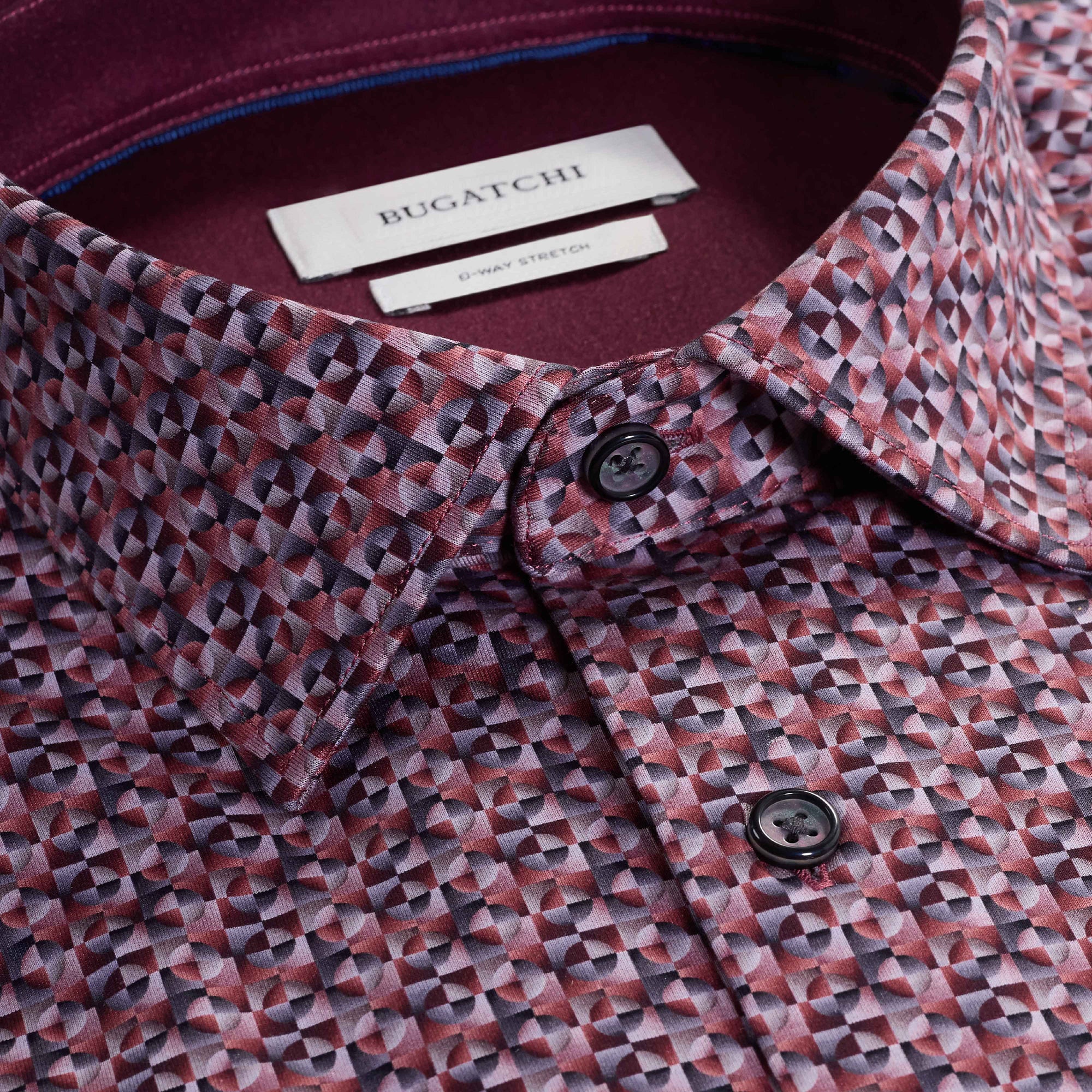 Jimmy Double-Sided Geometric & Solid OoohCotton Shirt