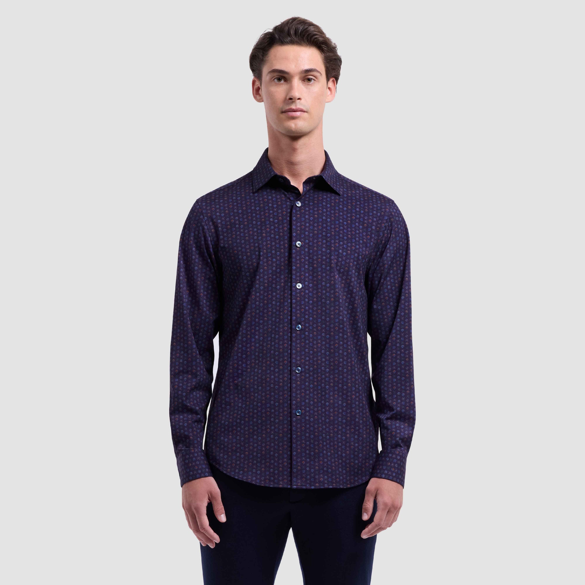 Jimmy Double-Sided Floral & Solid OoohCotton Shirt