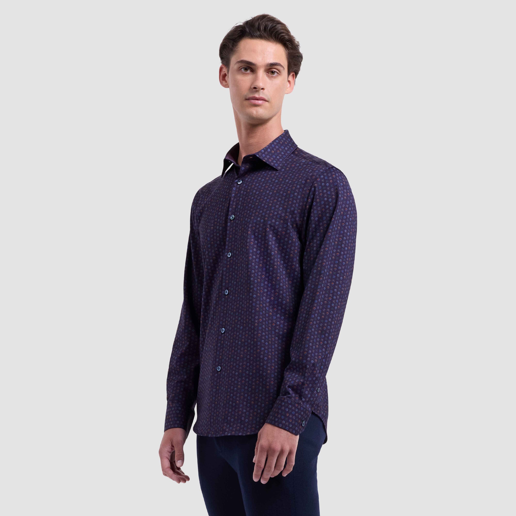 Jimmy Double-Sided Floral & Solid OoohCotton Shirt