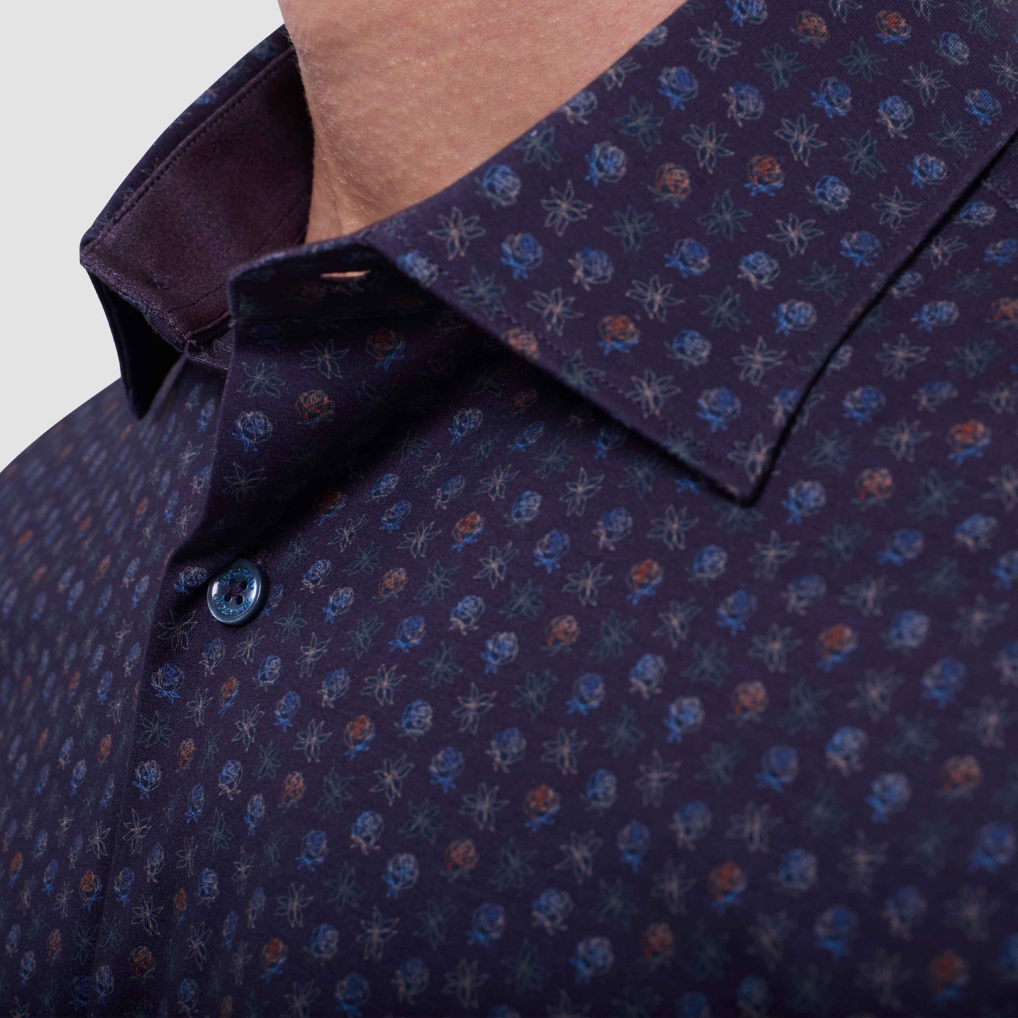 Jimmy Double-Sided Floral & Solid OoohCotton Shirt