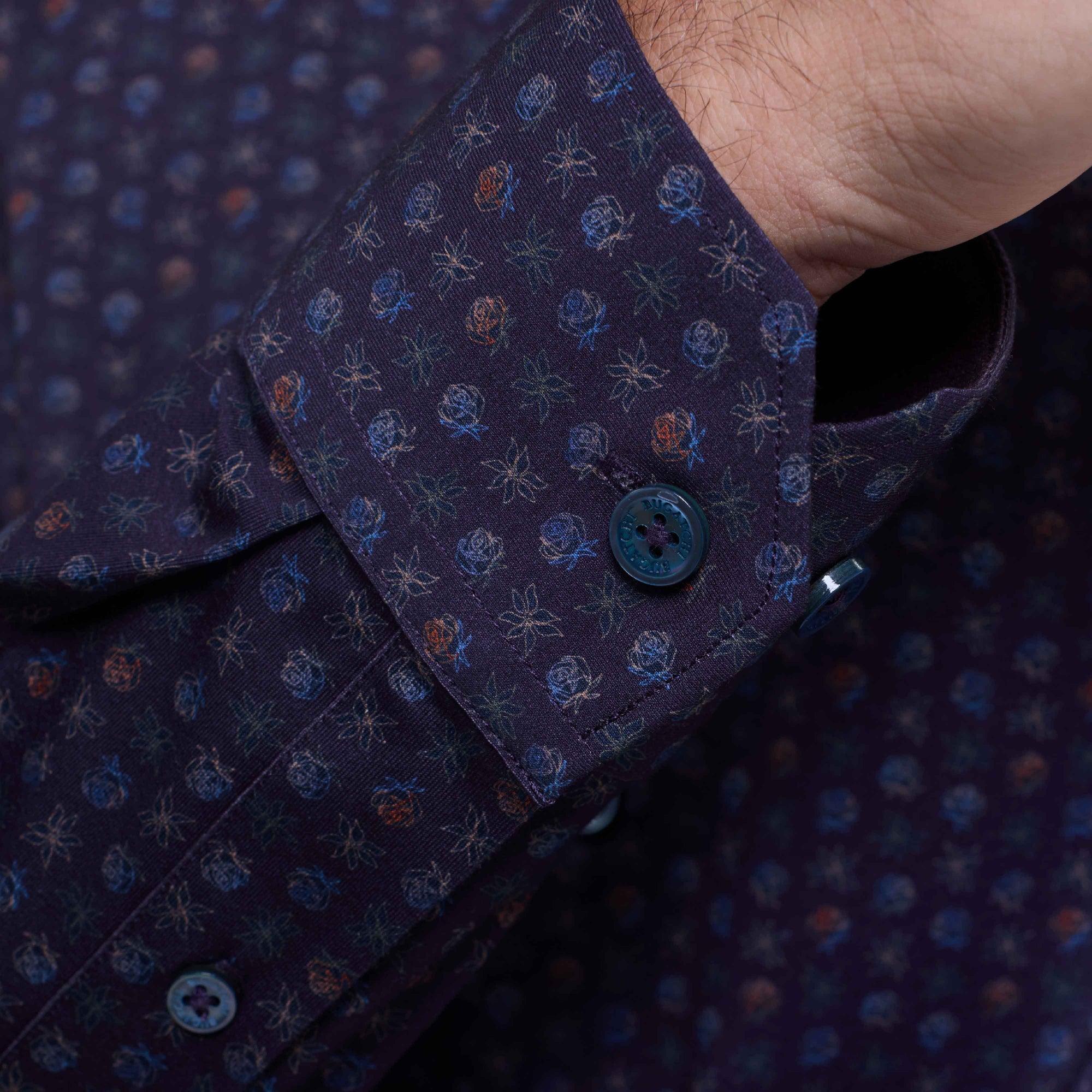 Jimmy Double-Sided Floral & Solid OoohCotton Shirt