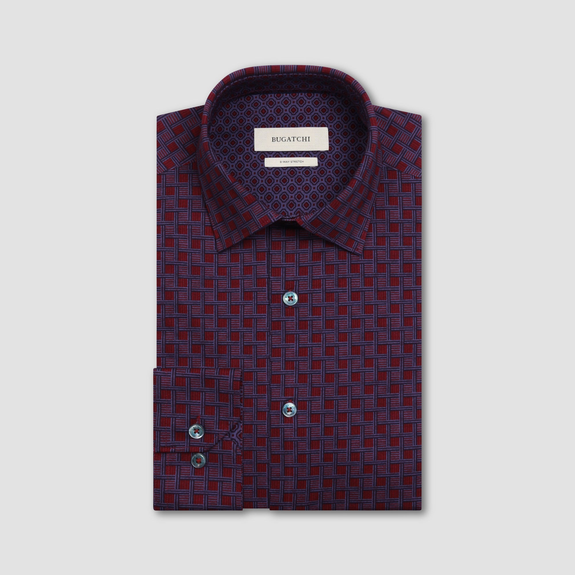 Jimmy Double-Sided Check & Geometric OoohCotton Shirt