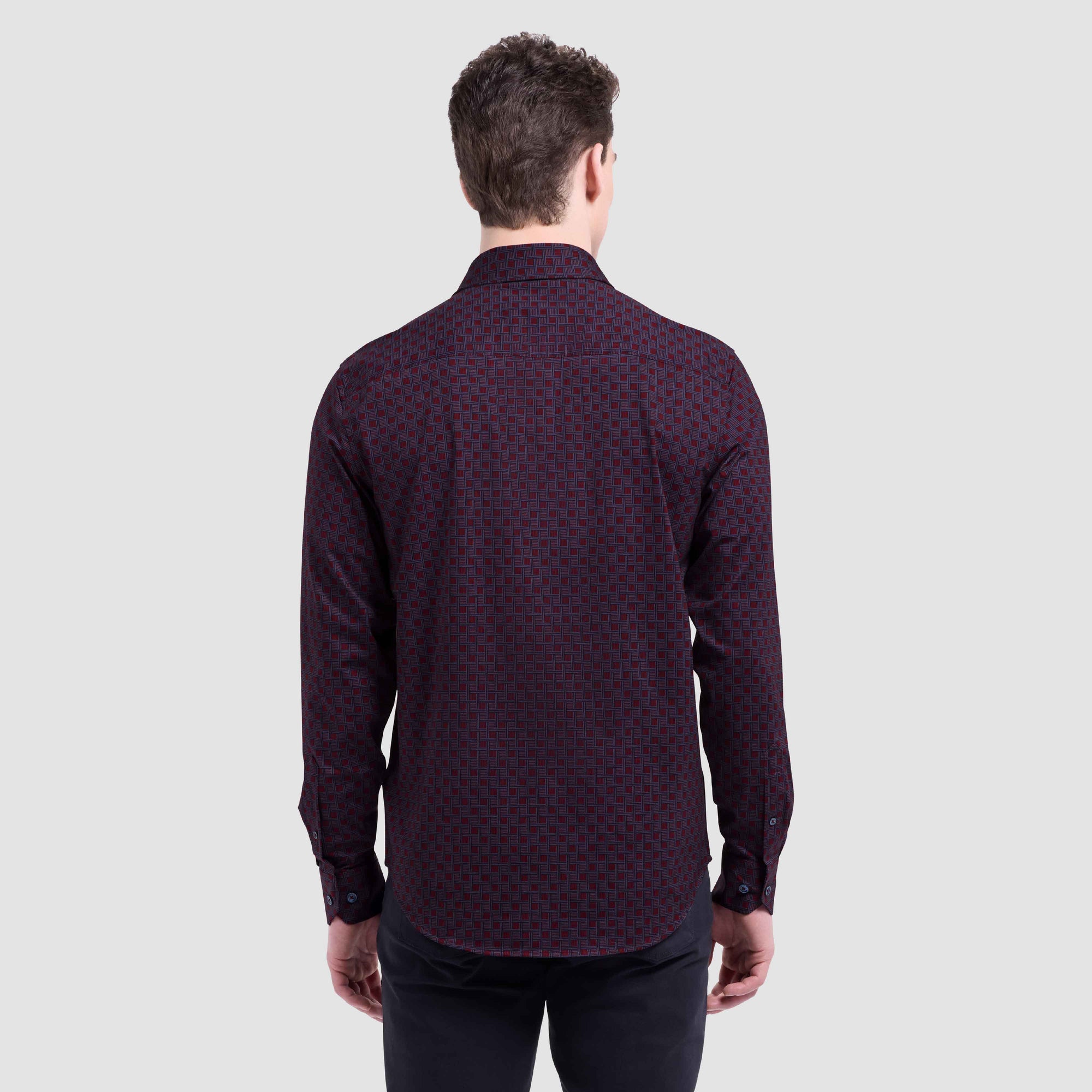 Jimmy Double-Sided Check & Geometric OoohCotton Shirt