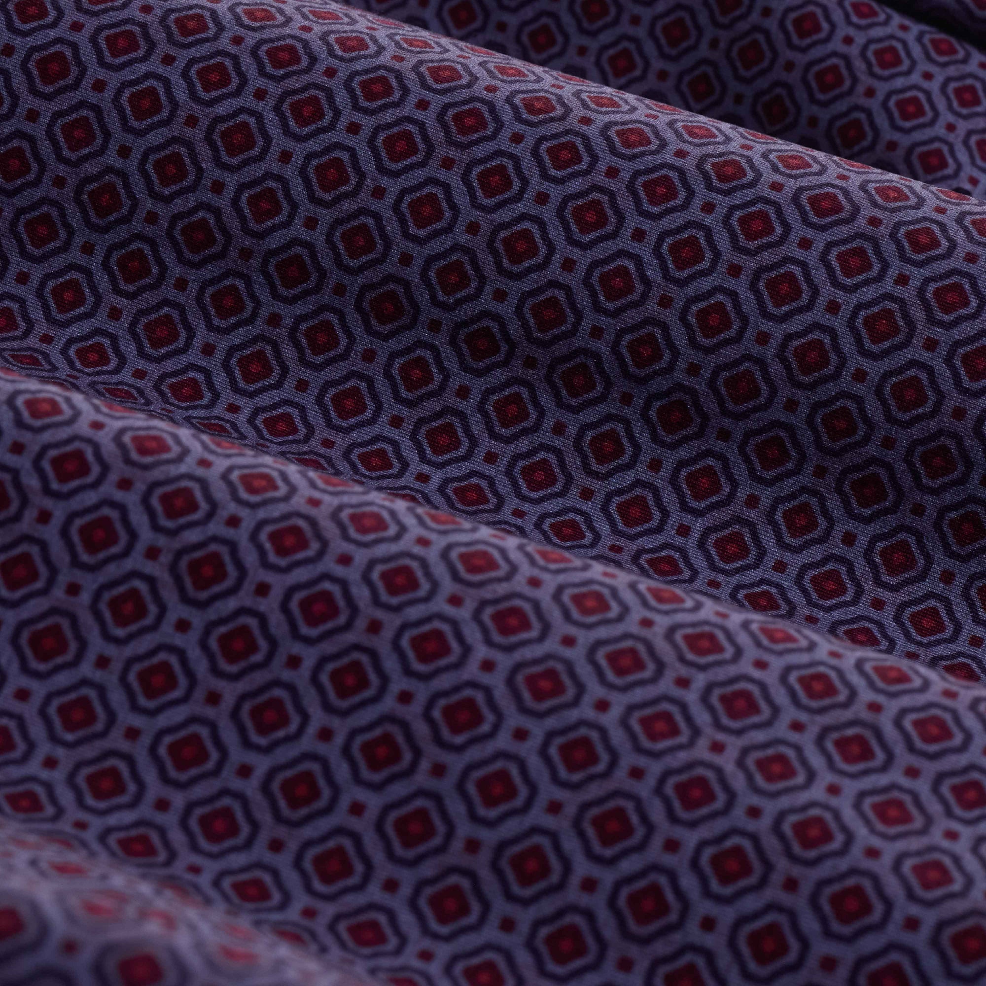 Jimmy Double-Sided Geometric & Check OoohCotton Shirt