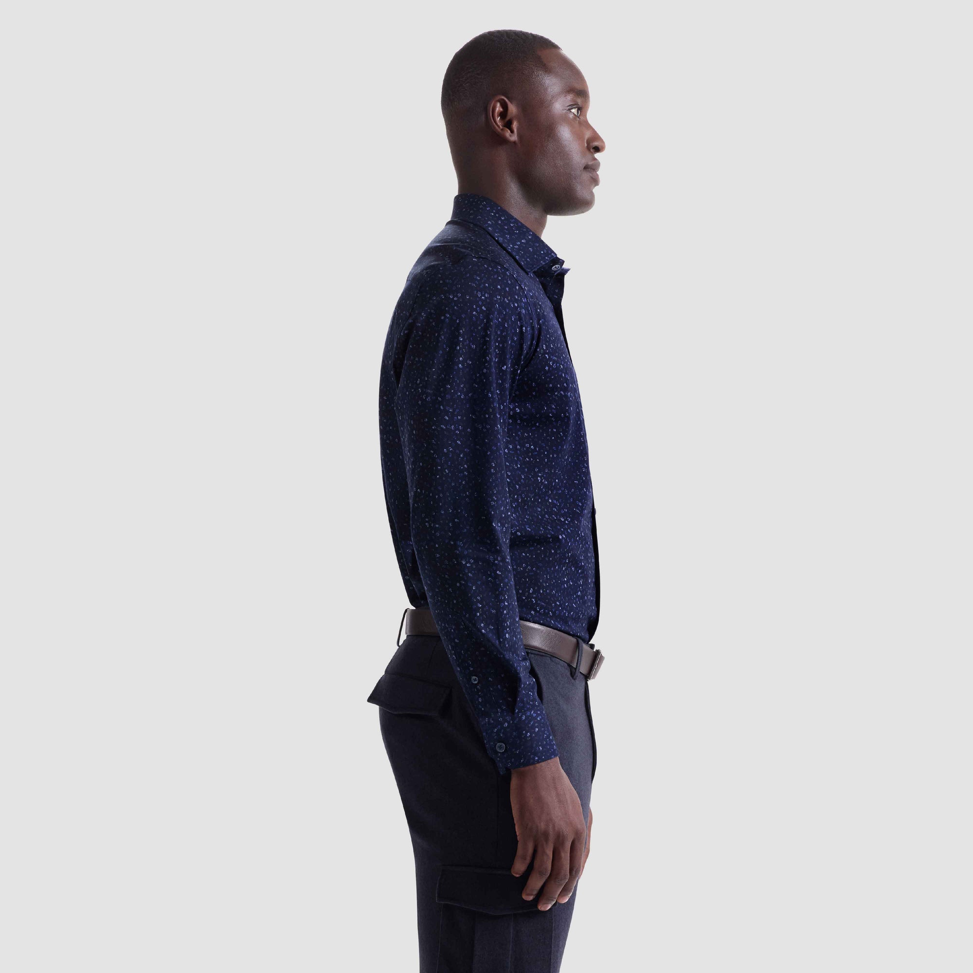 Jimmy Double-Sided Abstract & Speckled OoohCotton Shirt