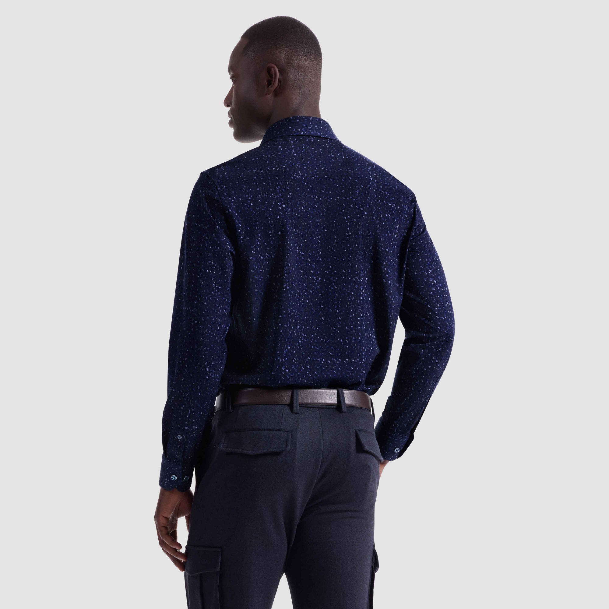 Jimmy Double-Sided Abstract & Speckled OoohCotton Shirt