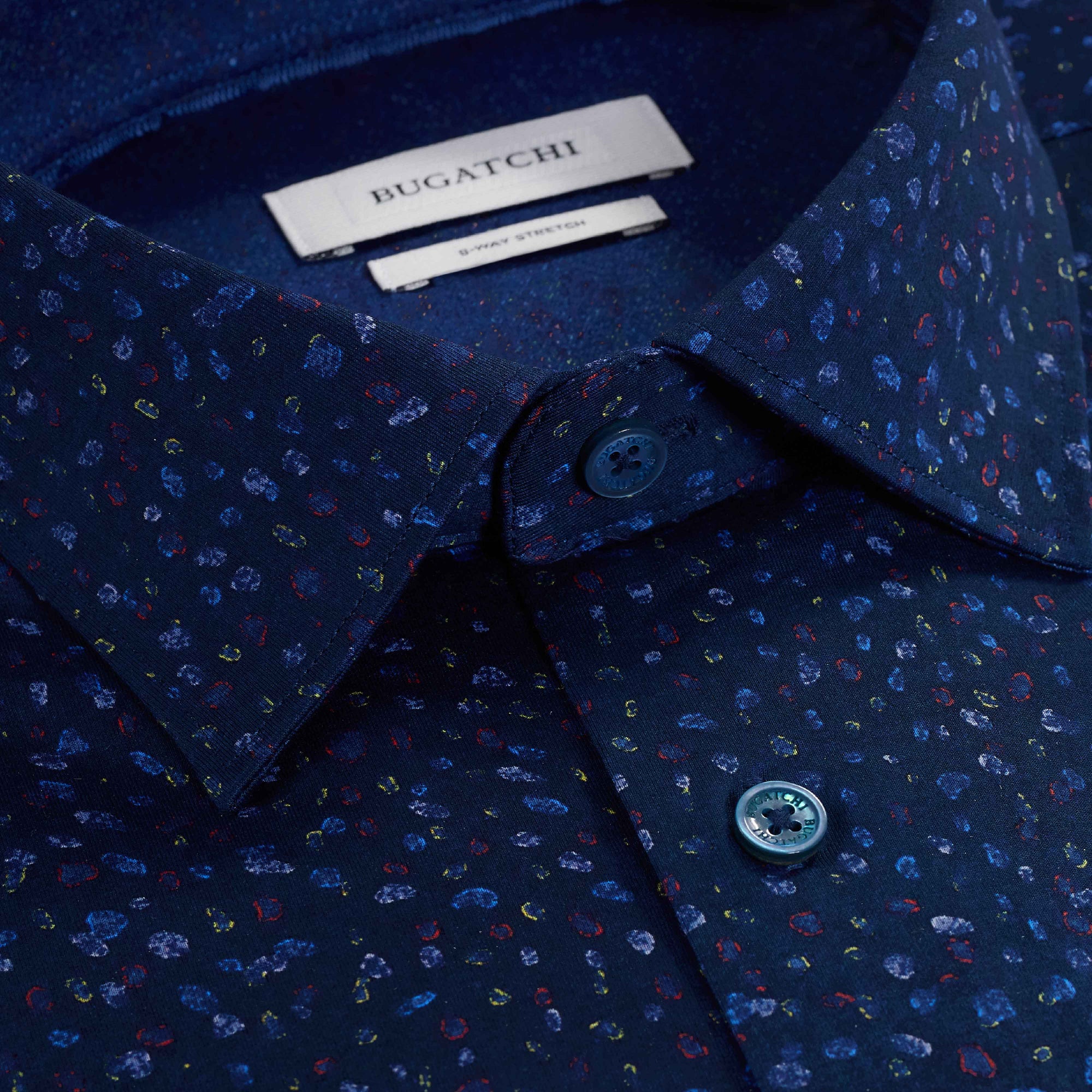 Jimmy Double-Sided Abstract & Speckled OoohCotton Shirt