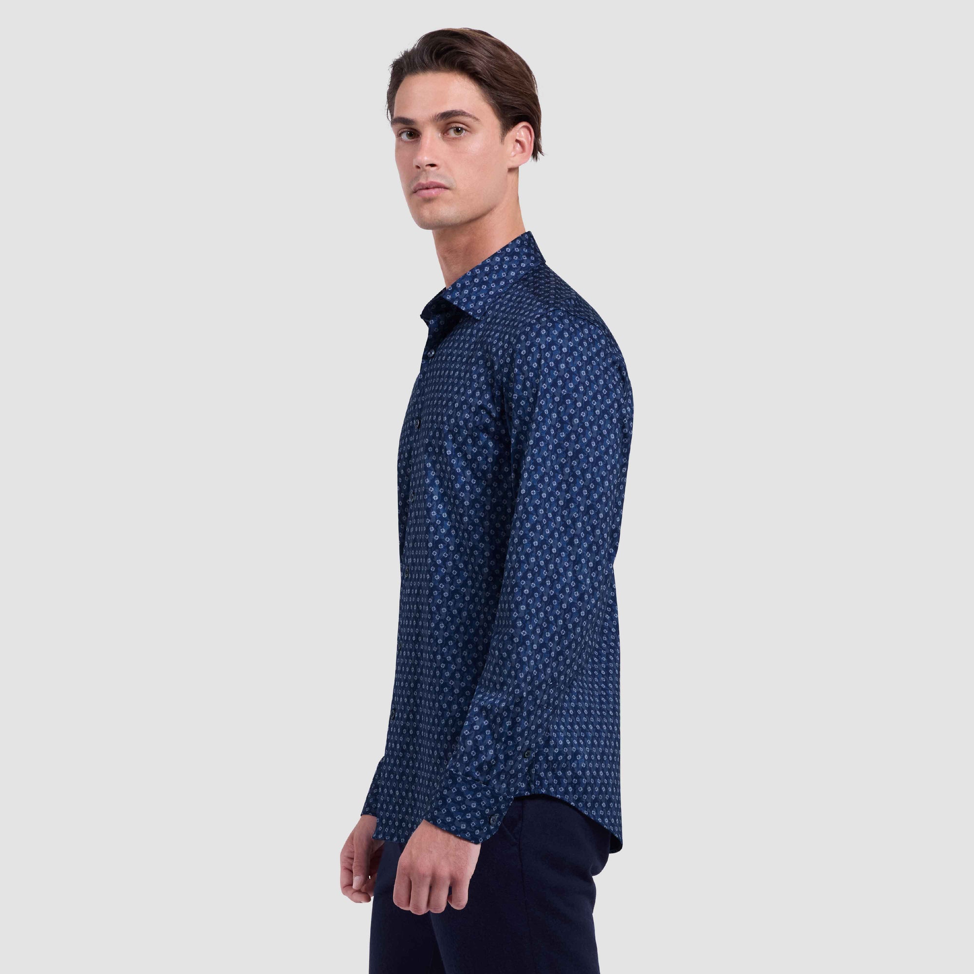 Jimmy Double-Sided Geometric & Solid OoohCotton Shirt
