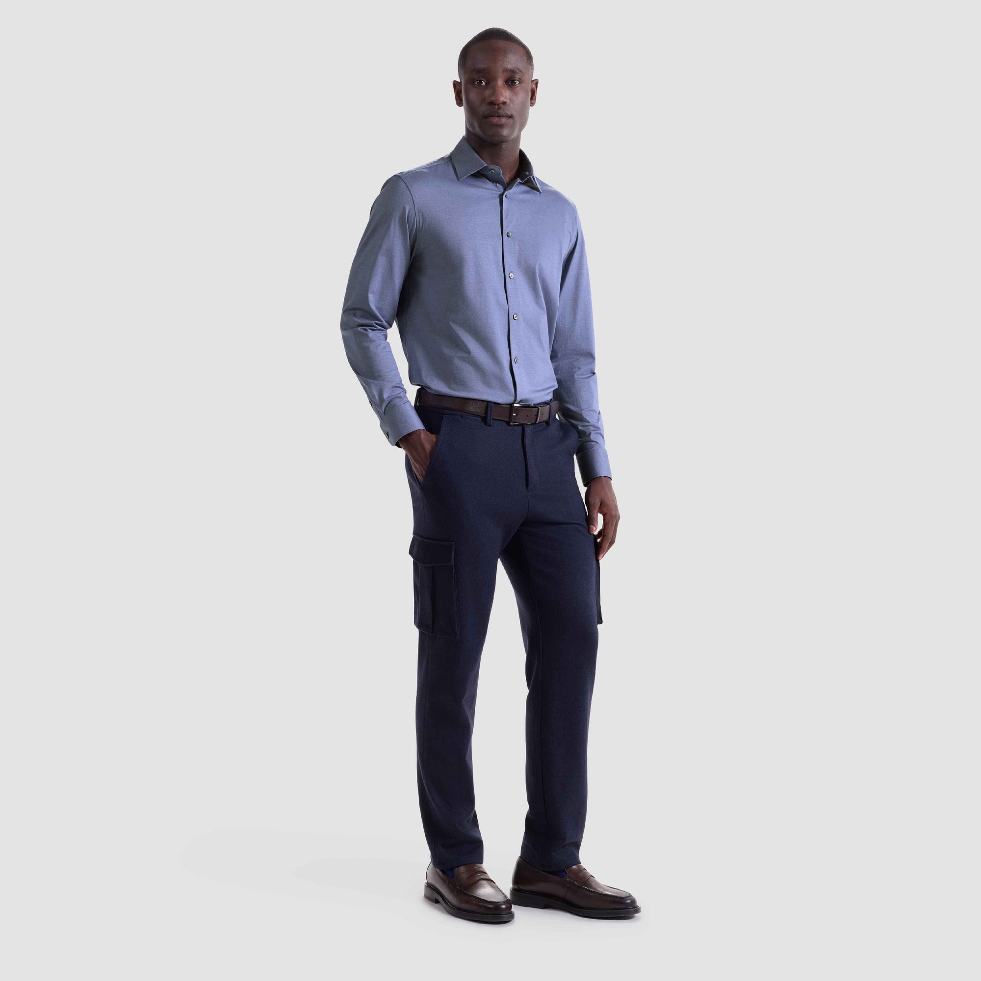 Jimmy Double-Sided Melange OoohCotton Shirt