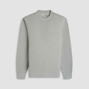 Basketweave Crewneck Sweater