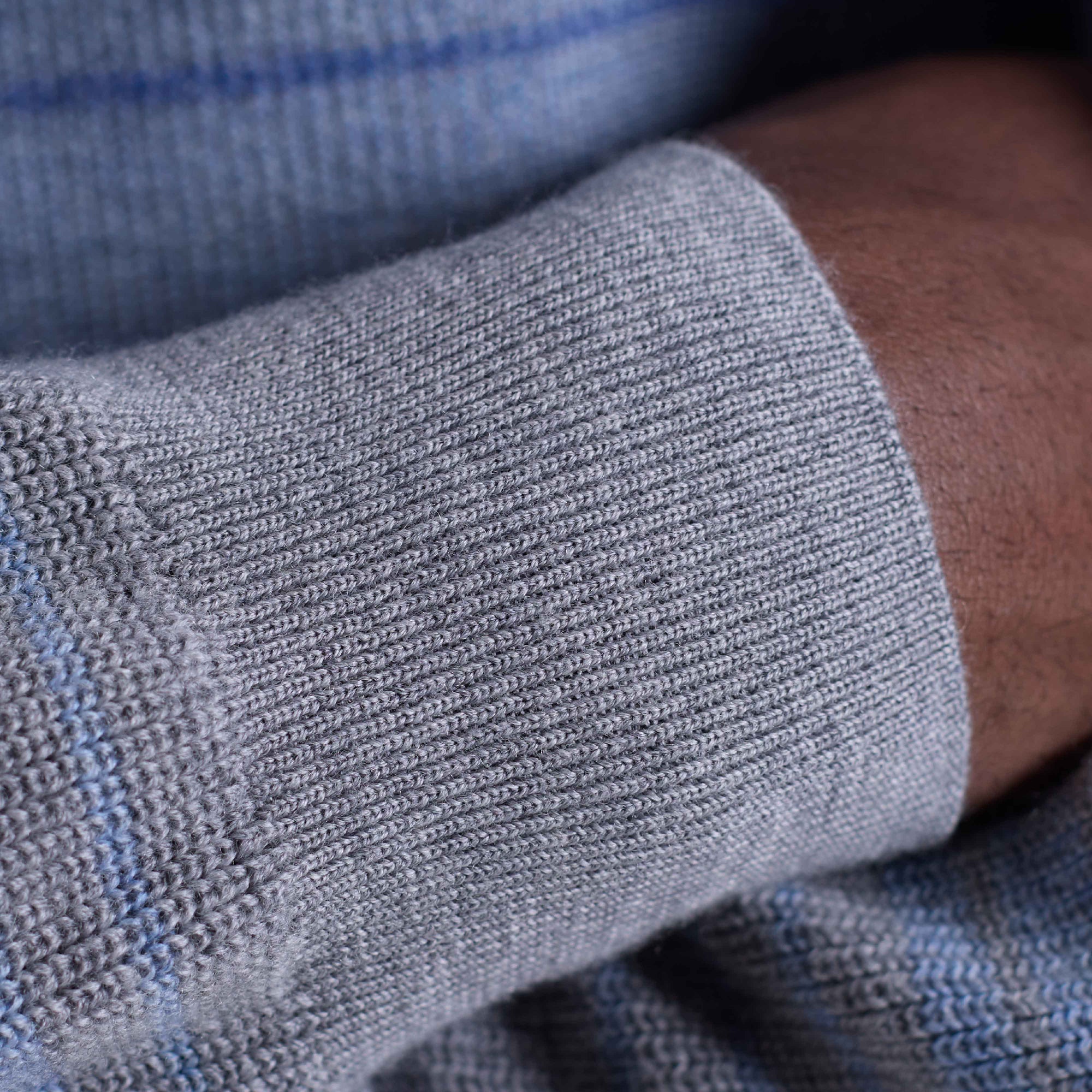 Ombre Stripe Crewneck Sweater