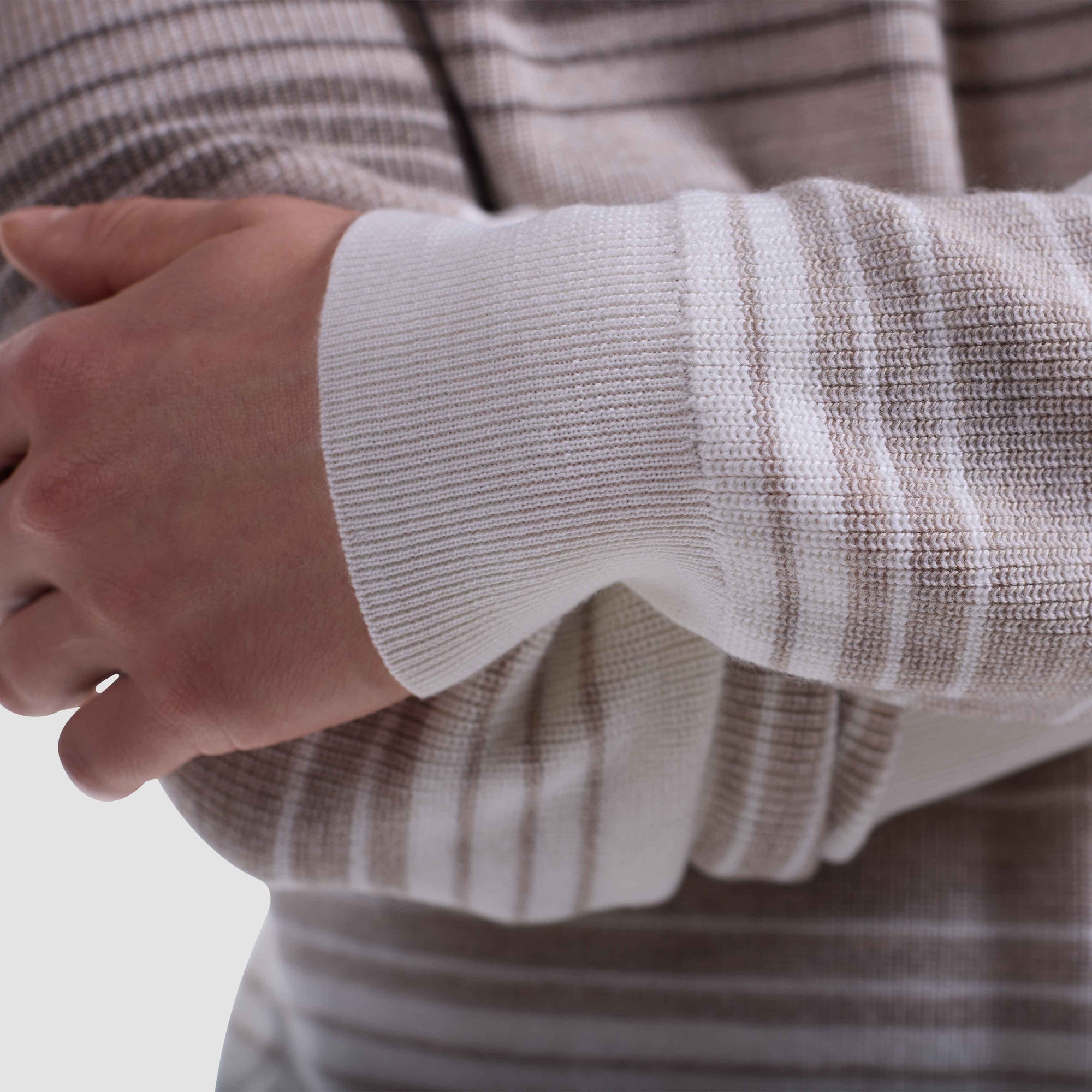 Ombre Stripe Crewneck Sweater