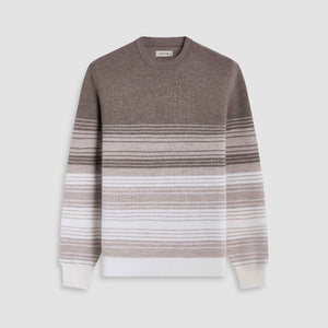 Ombre Stripe Crewneck Sweater