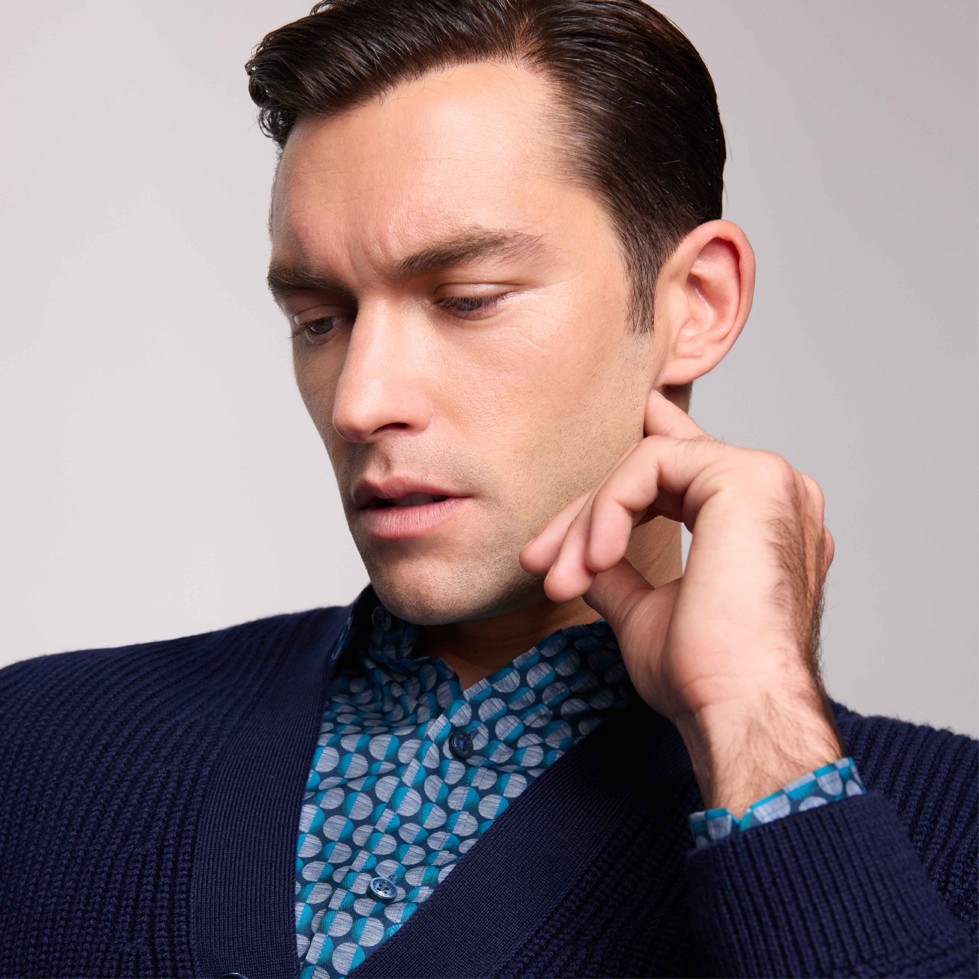 Rib Knit Cardigan Sweater