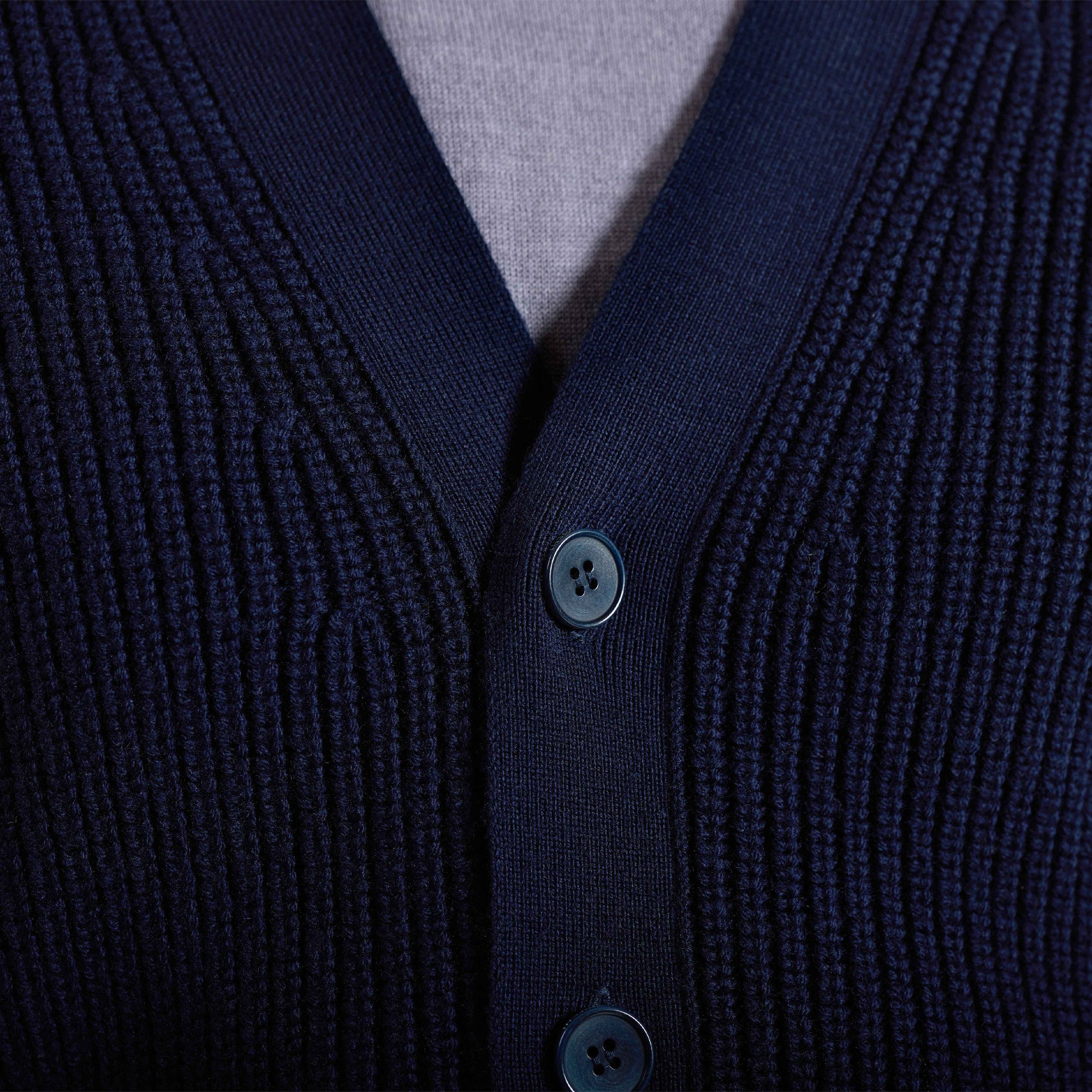 Rib Knit Cardigan Sweater