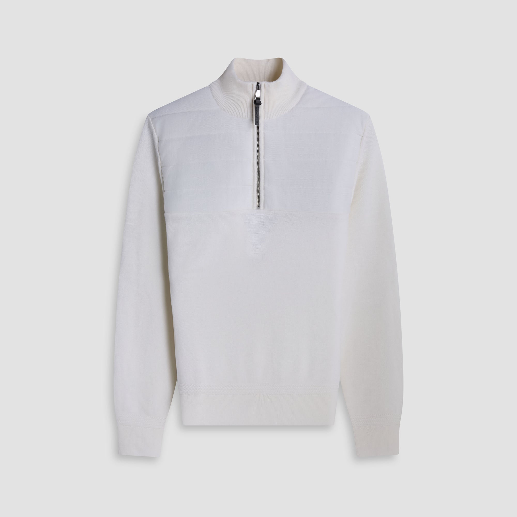 Melange Quarter Zip Mock Neck Sweater