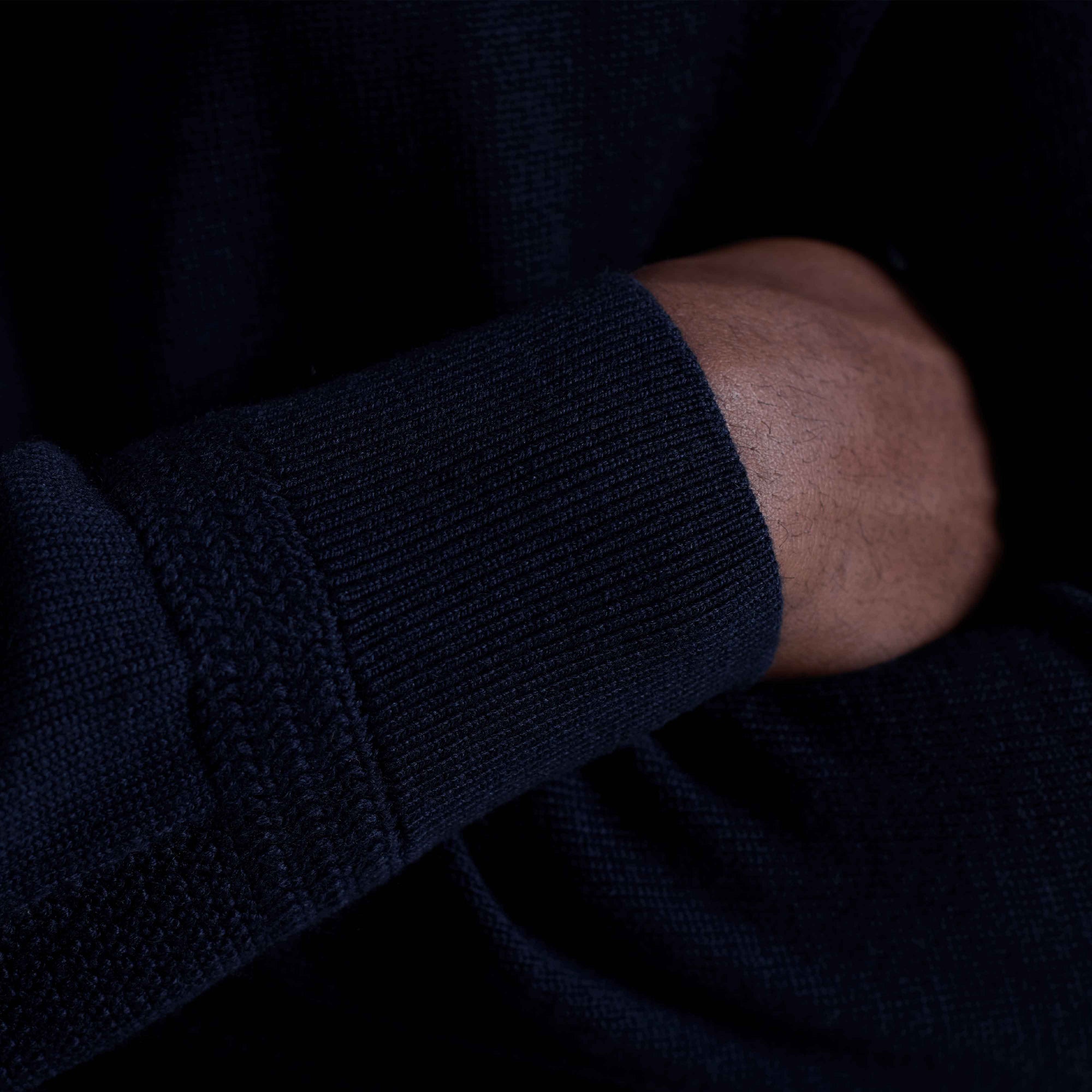 Melange Quarter Zip Mock Neck Sweater