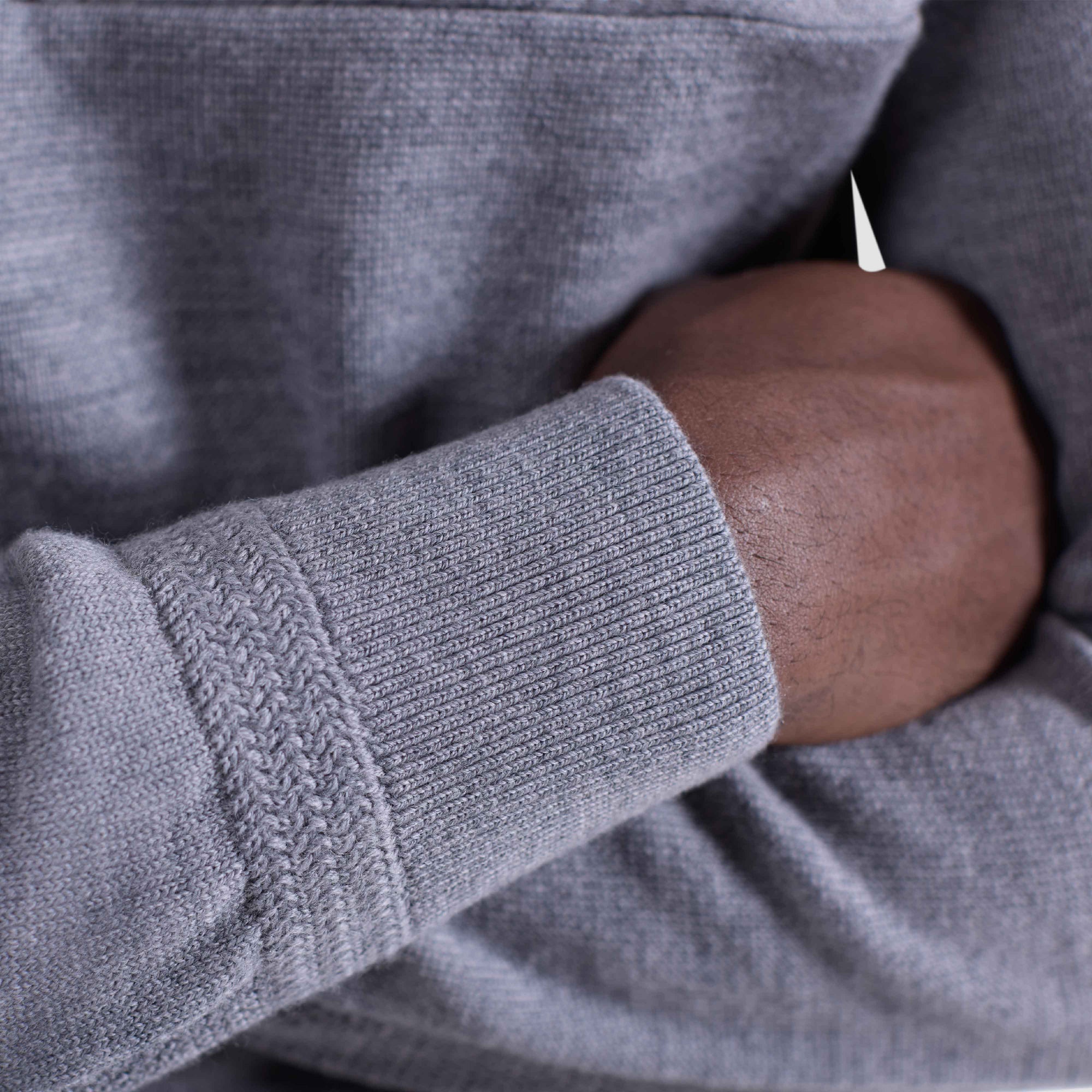 Melange Quarter Zip Mock Neck Sweater