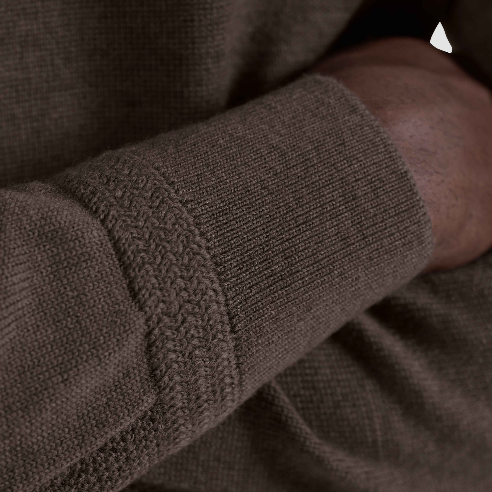 Melange Quarter Zip Mock Neck Sweater