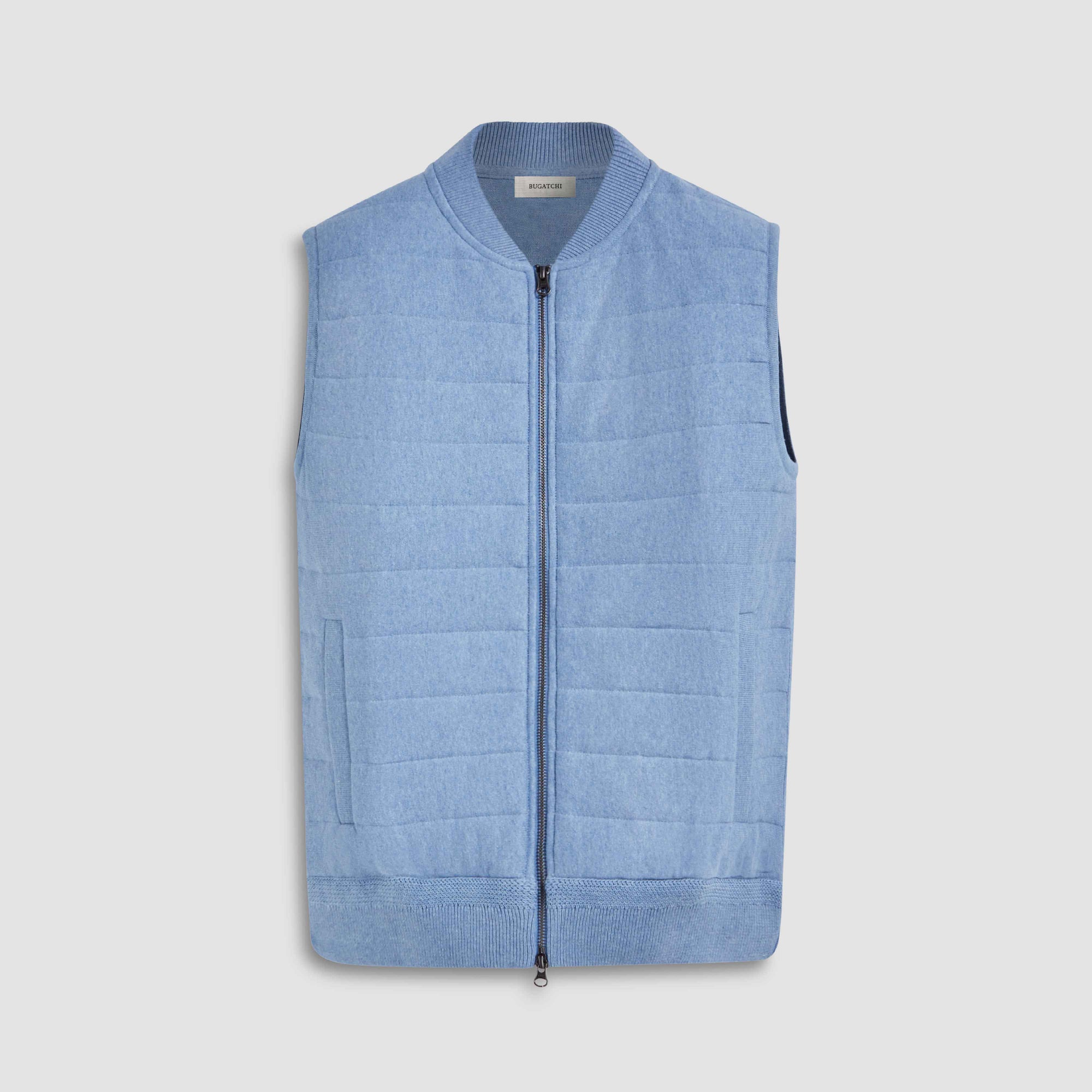 Melange Quilted Sweater Vest