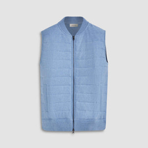 Melange Quilted Sweater Vest