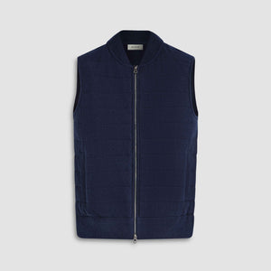 Melange Quilted Sweater Vest