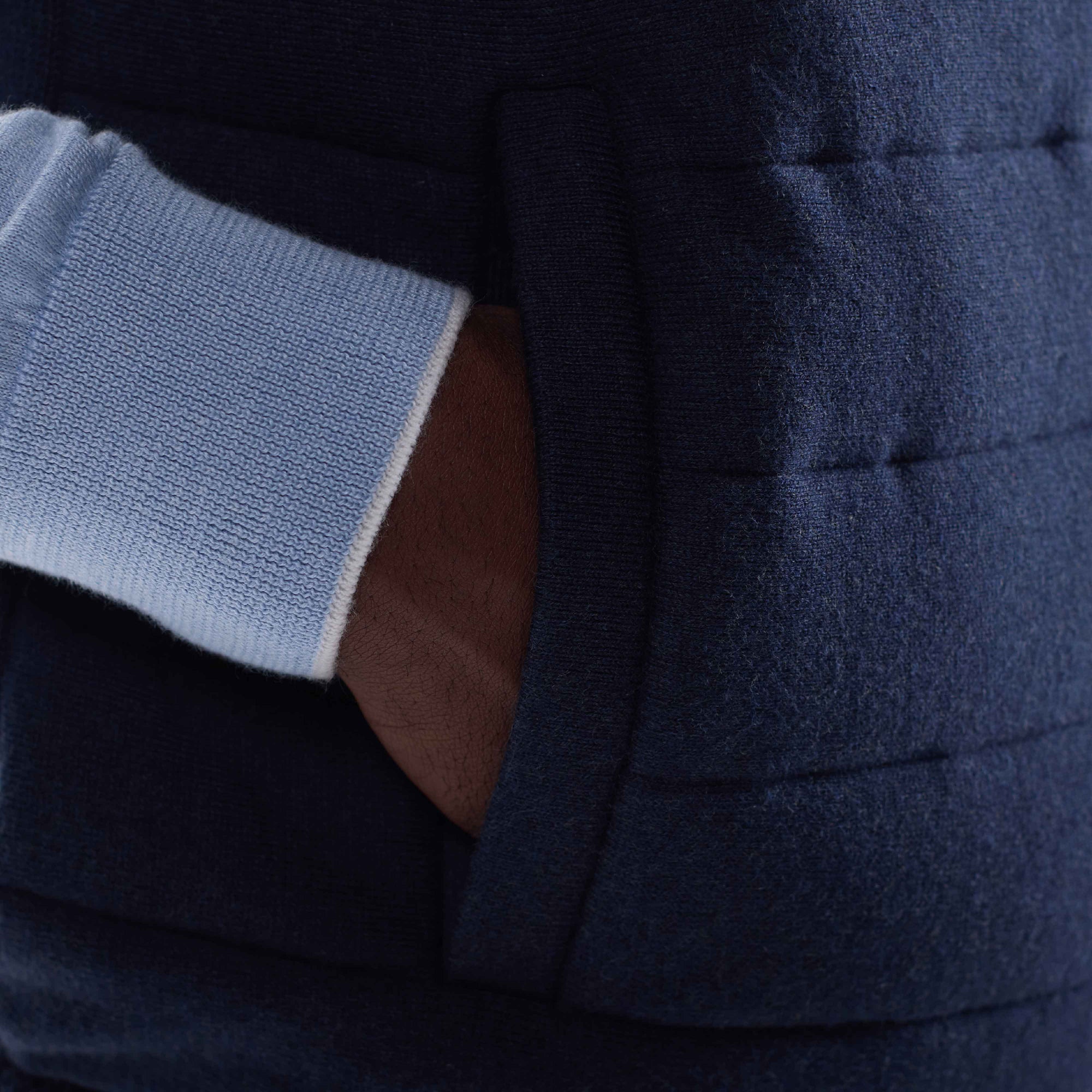 Melange Quilted Sweater Vest