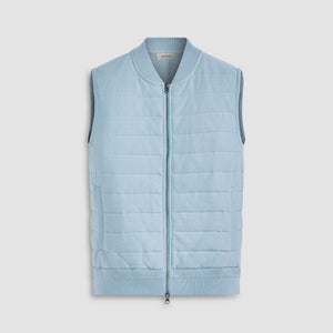 Melange Quilted Sweater Vest