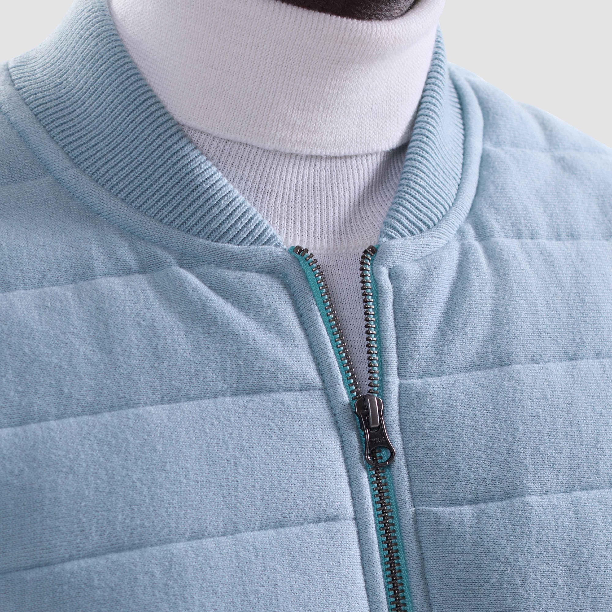 Melange Quilted Sweater Vest