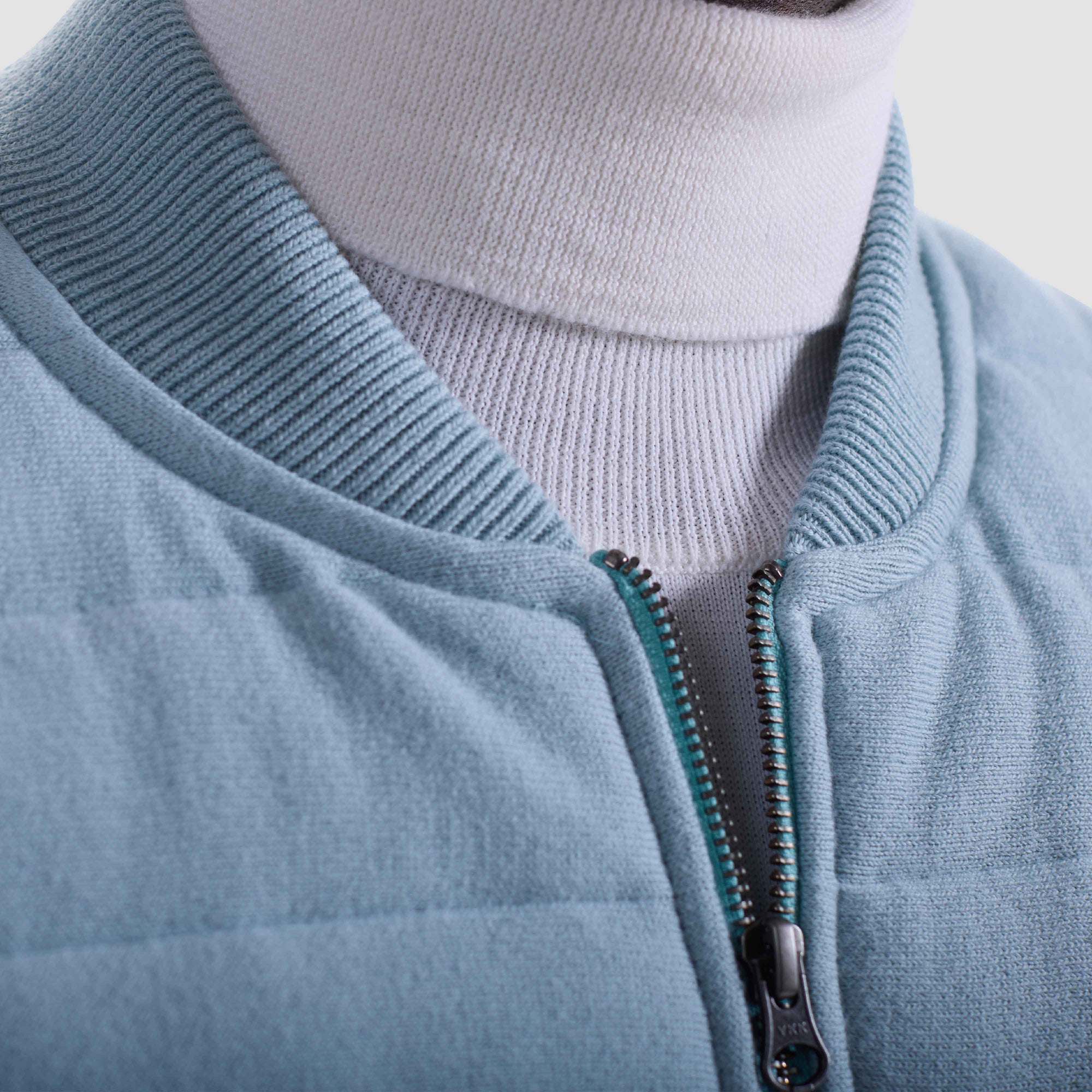 Melange Quilted Sweater Vest