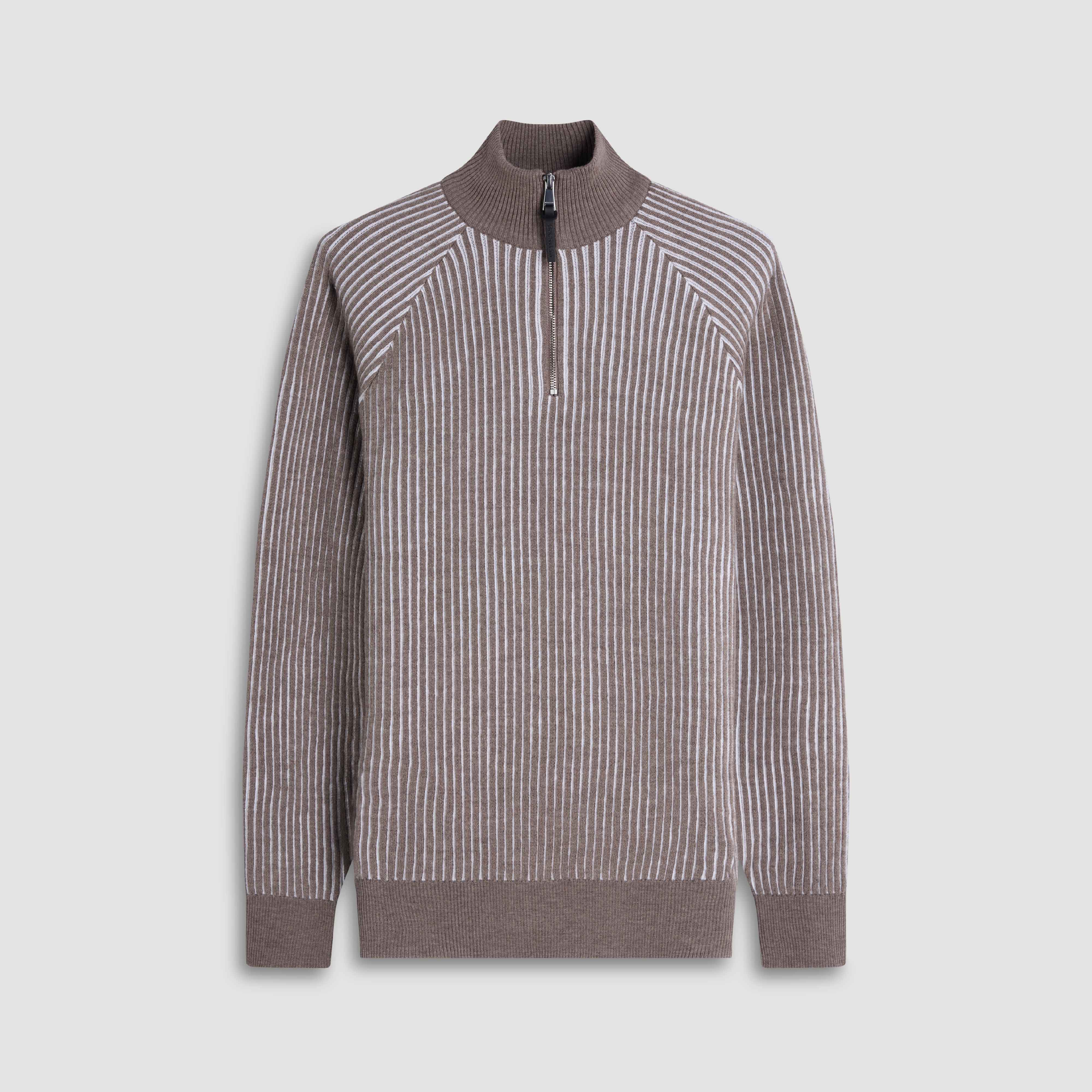 【archi】RIB KNIT ZIP PULLOVER ARCHI RIB KNIT ZIP PULLOVER - Archi Knit Green