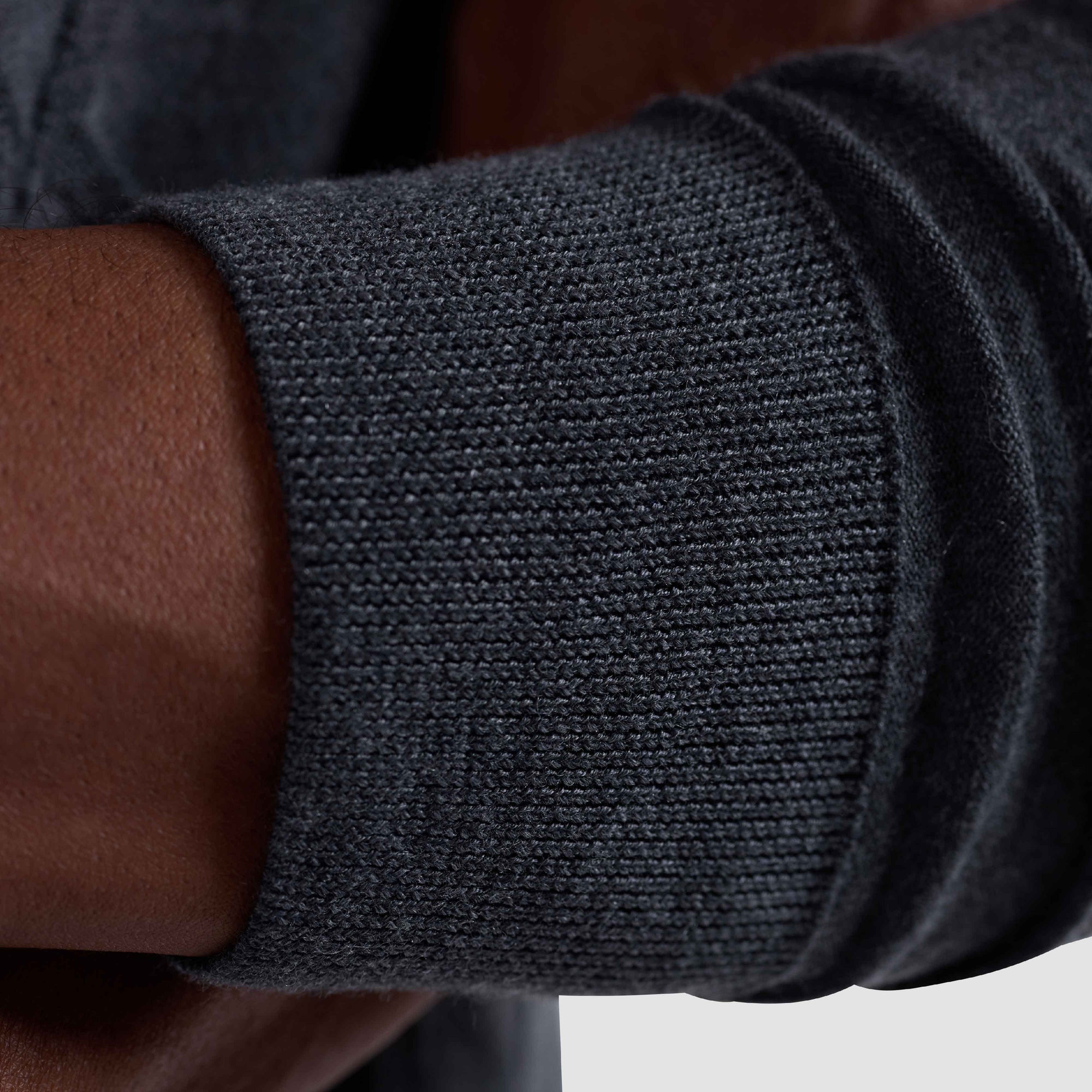 Diamond Stitch Merino-Silk Quarter-Zip Sweater