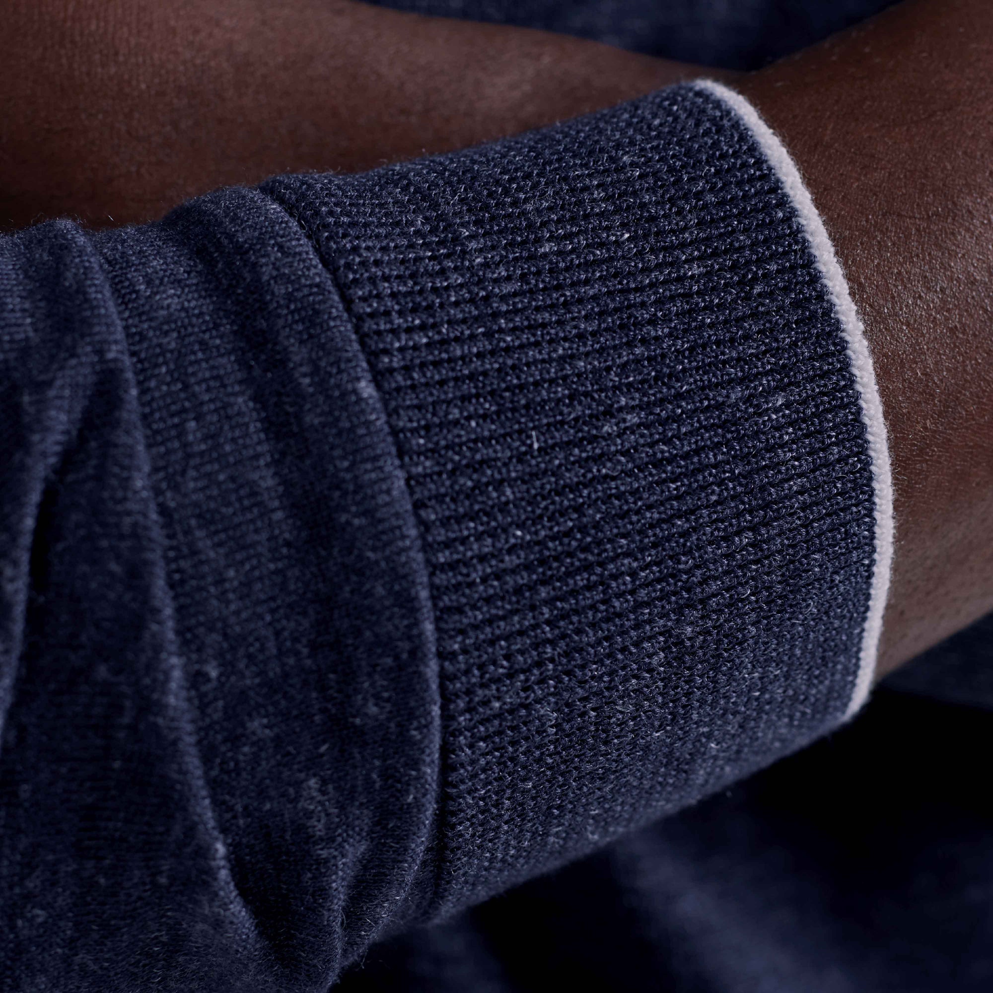 Melange Merino-Silk-Linen Crewneck Sweater