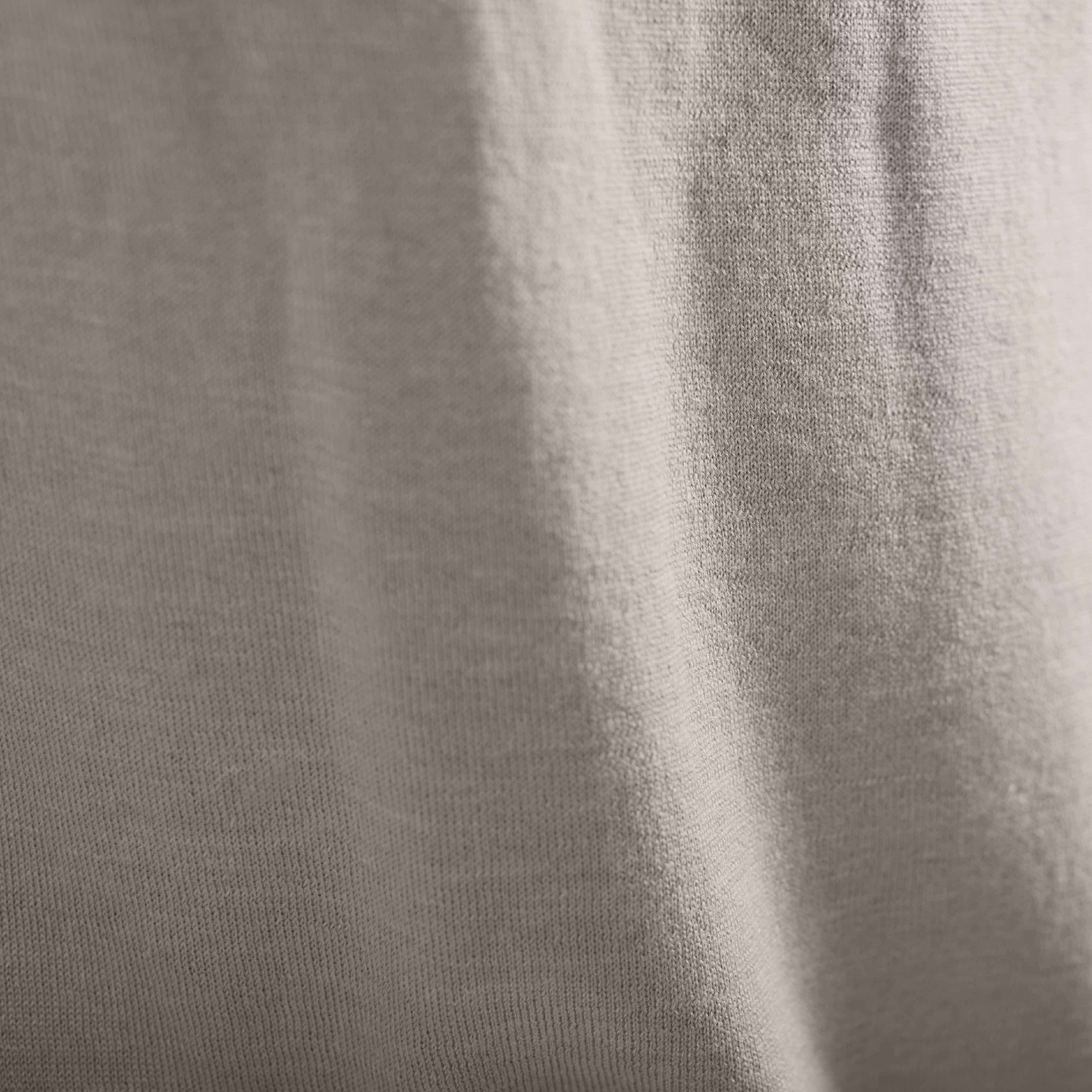 Melange Merino-Silk-Linen Crewneck Sweater