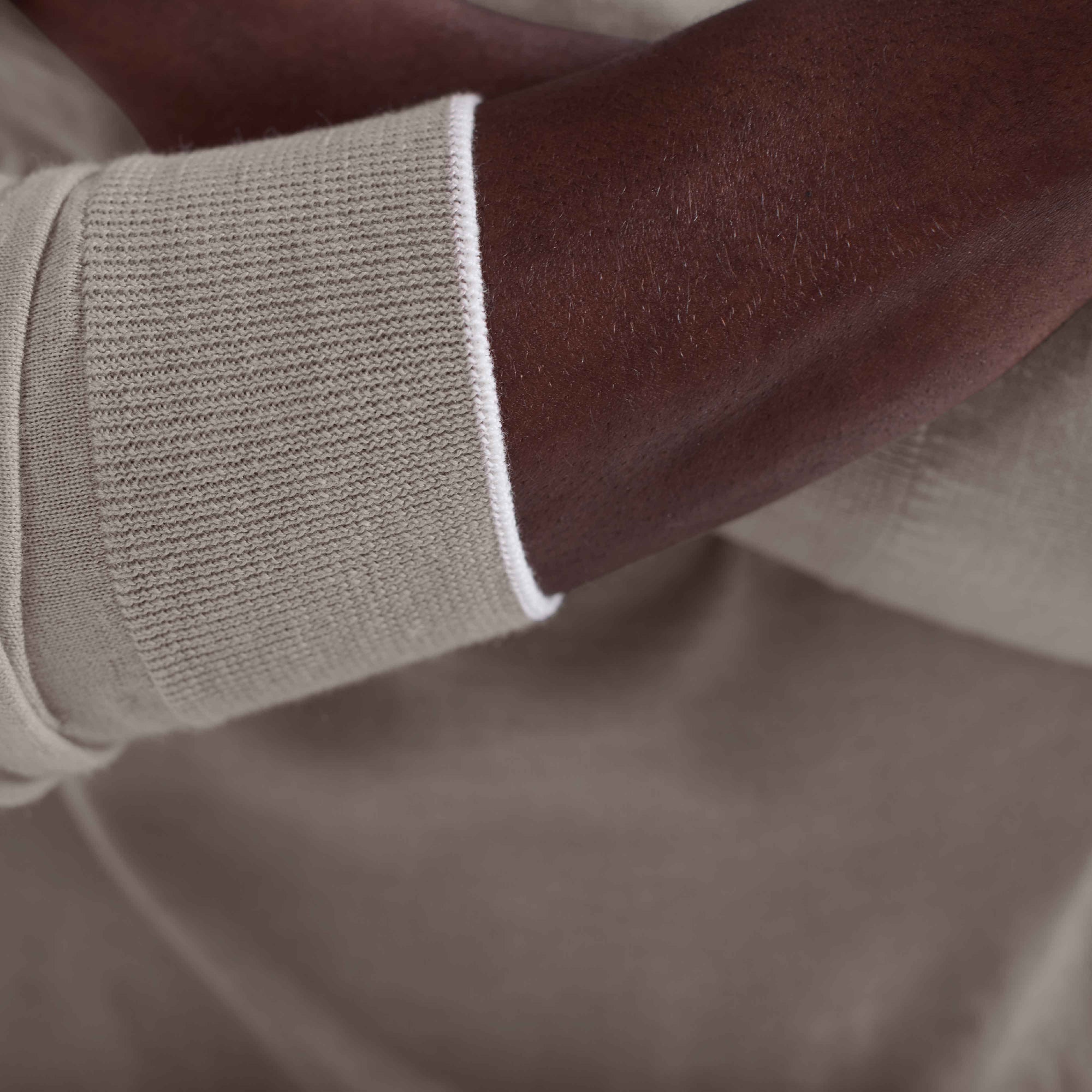 Melange Merino-Silk-Linen Crewneck Sweater