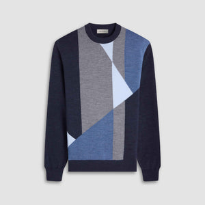 Geometric Crewneck Sweater