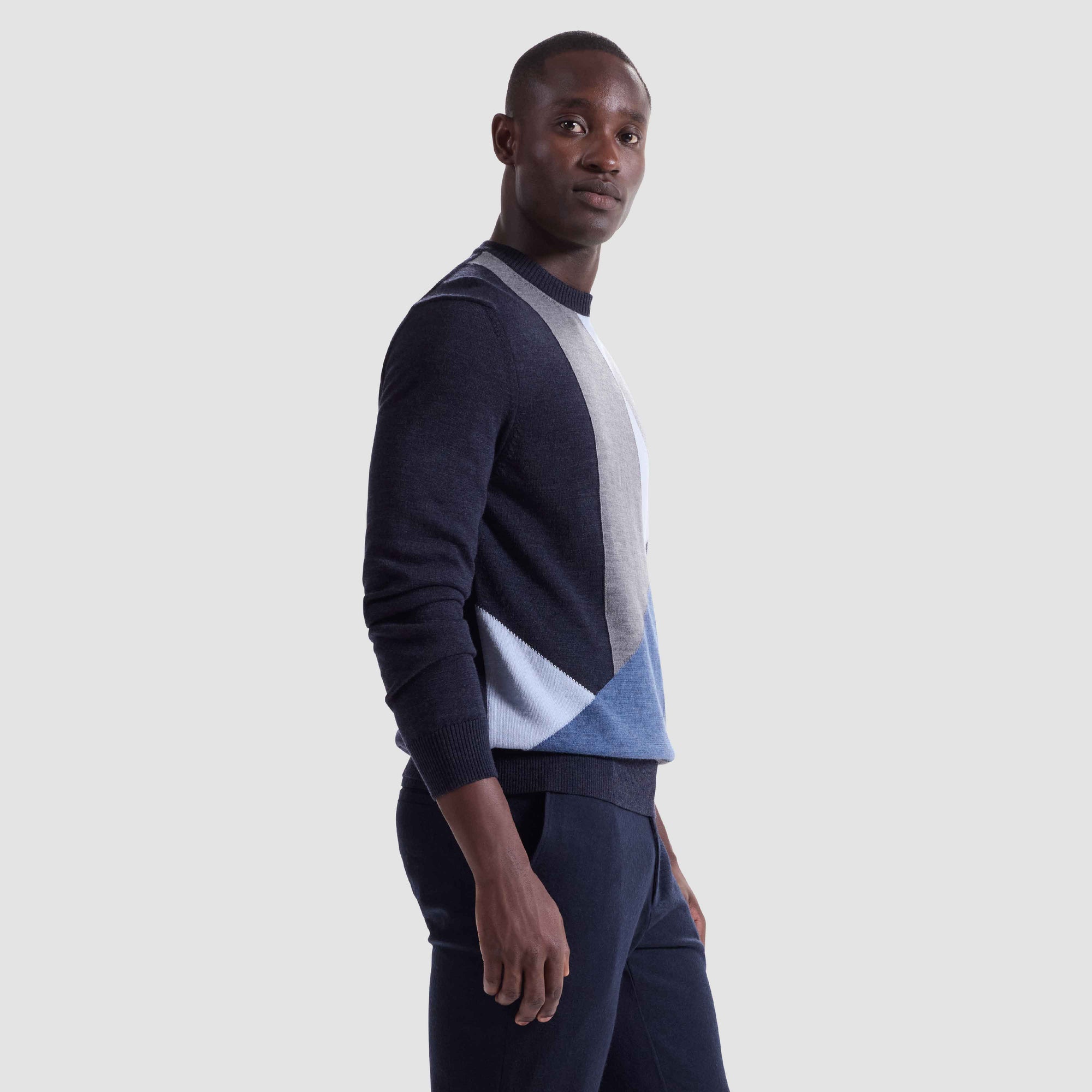 Geometric Crewneck Sweater