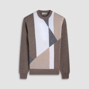 Geometric Crewneck Sweater
