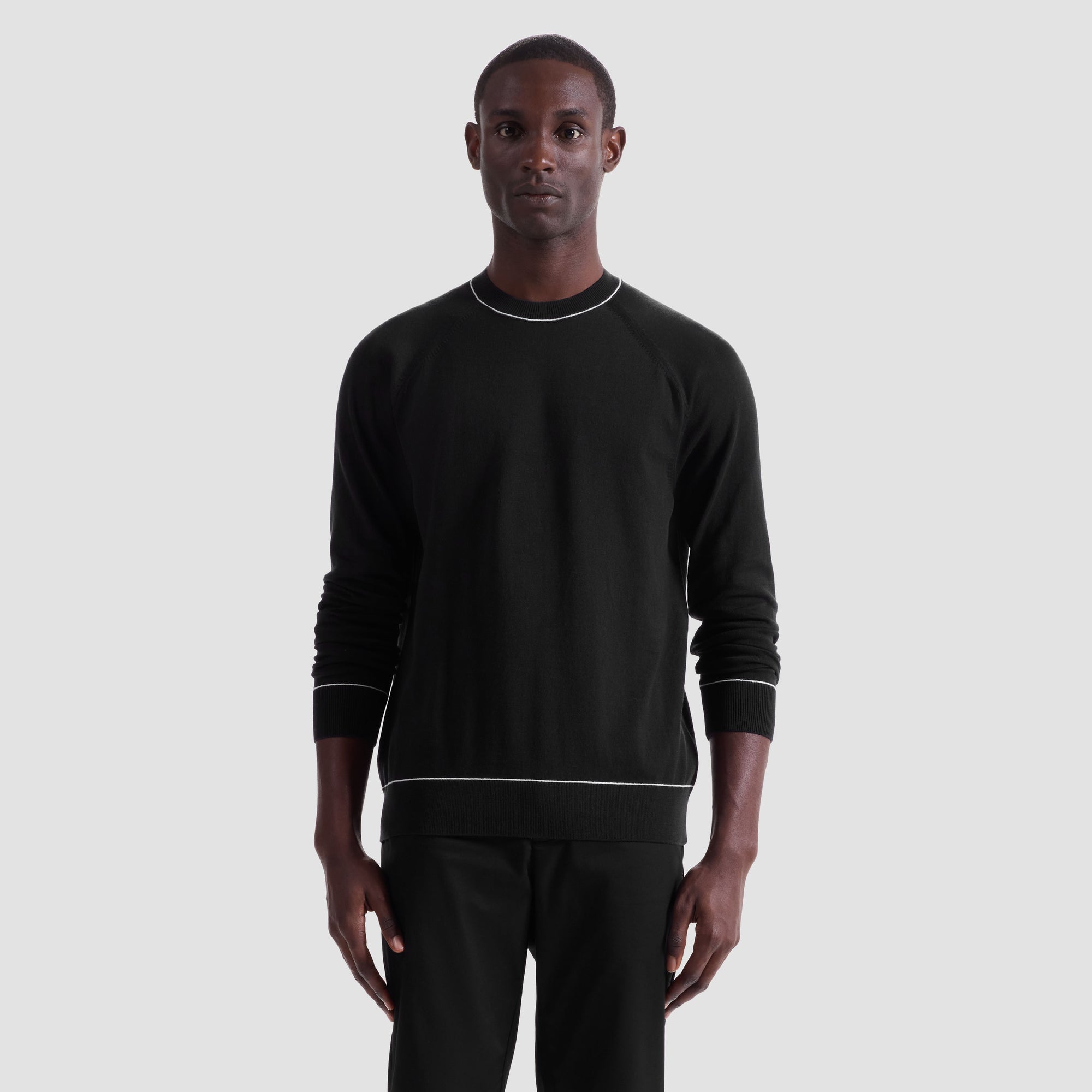 Solid Crewneck Sweater