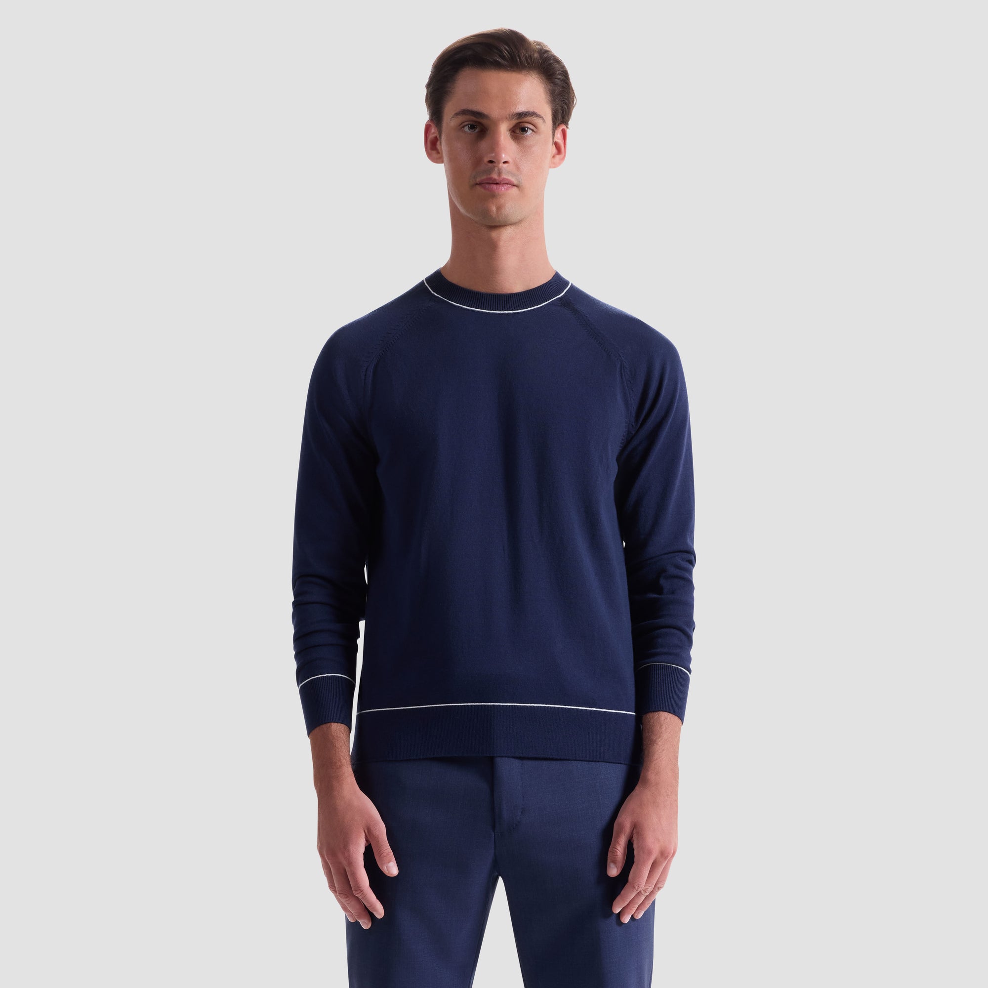 Solid Crewneck Sweater