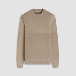 Mixed Media Crewneck Sweater