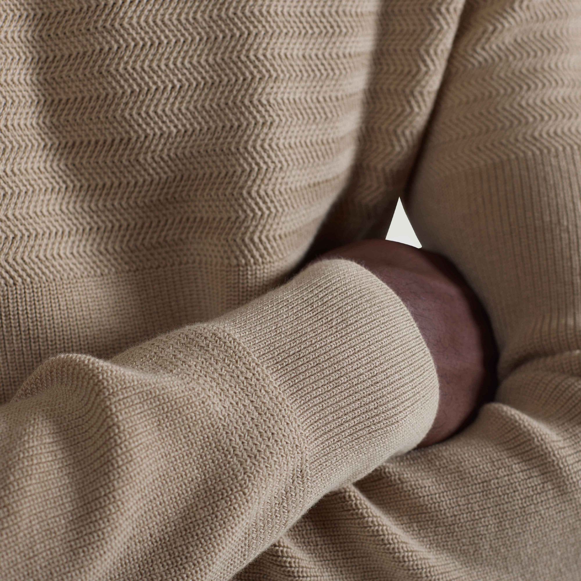 Mixed Media Crewneck Sweater