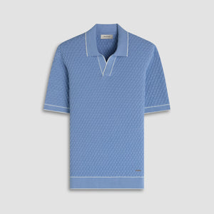 Diamond Cable Polo Sweater