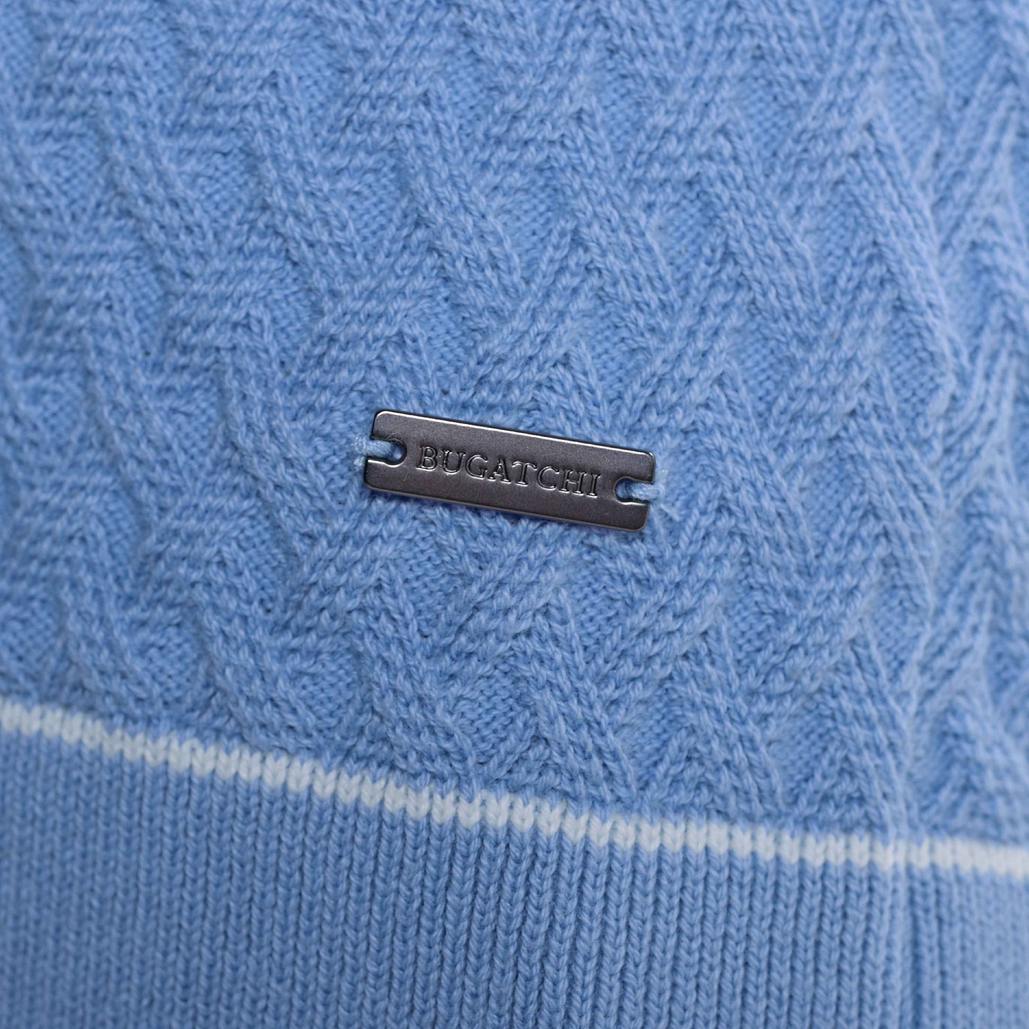 Diamond Cable Polo Sweater