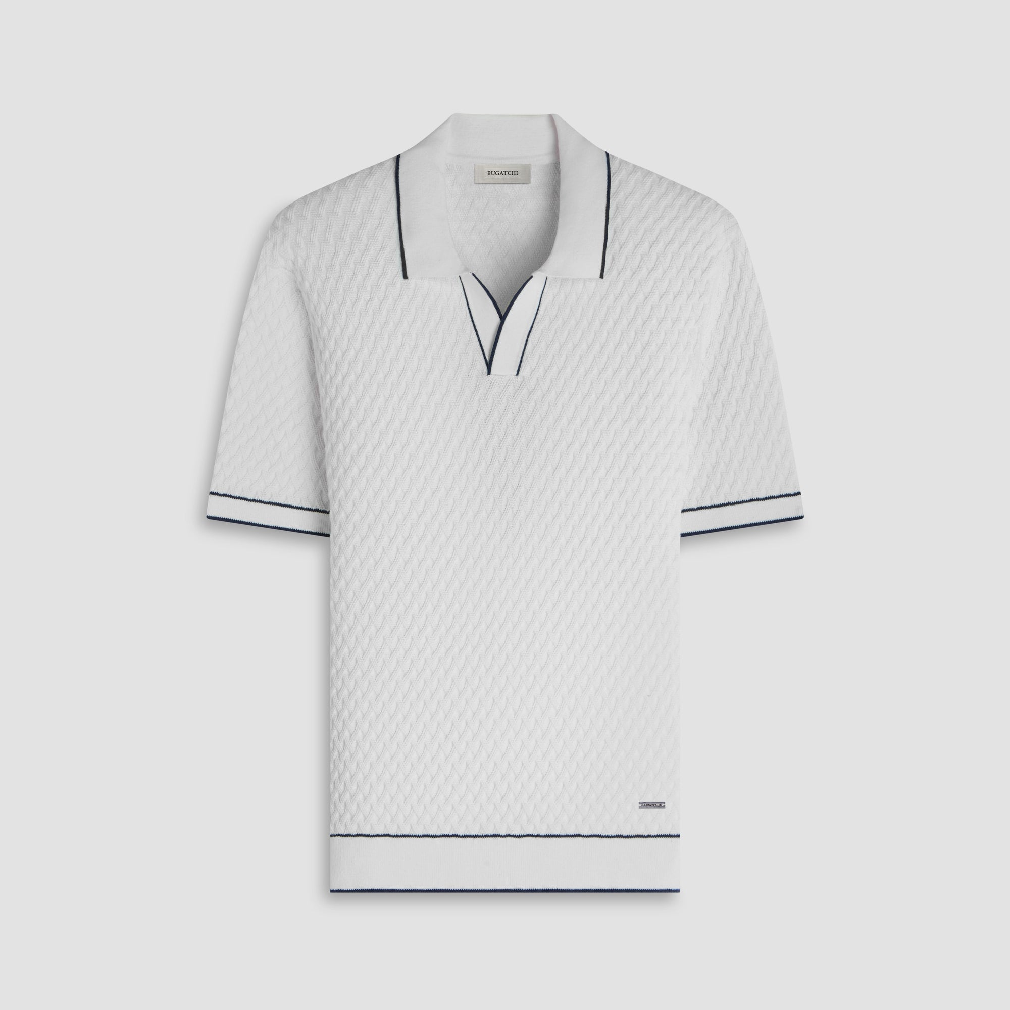 Diamond Cable Polo Sweater