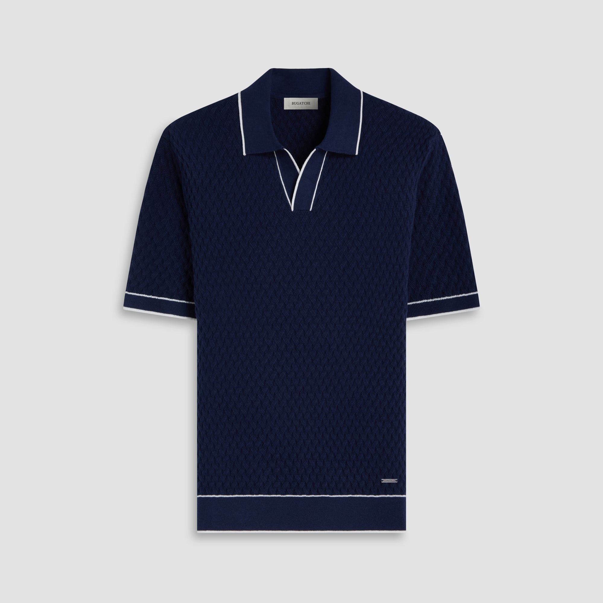 Diamond Cable Polo Sweater