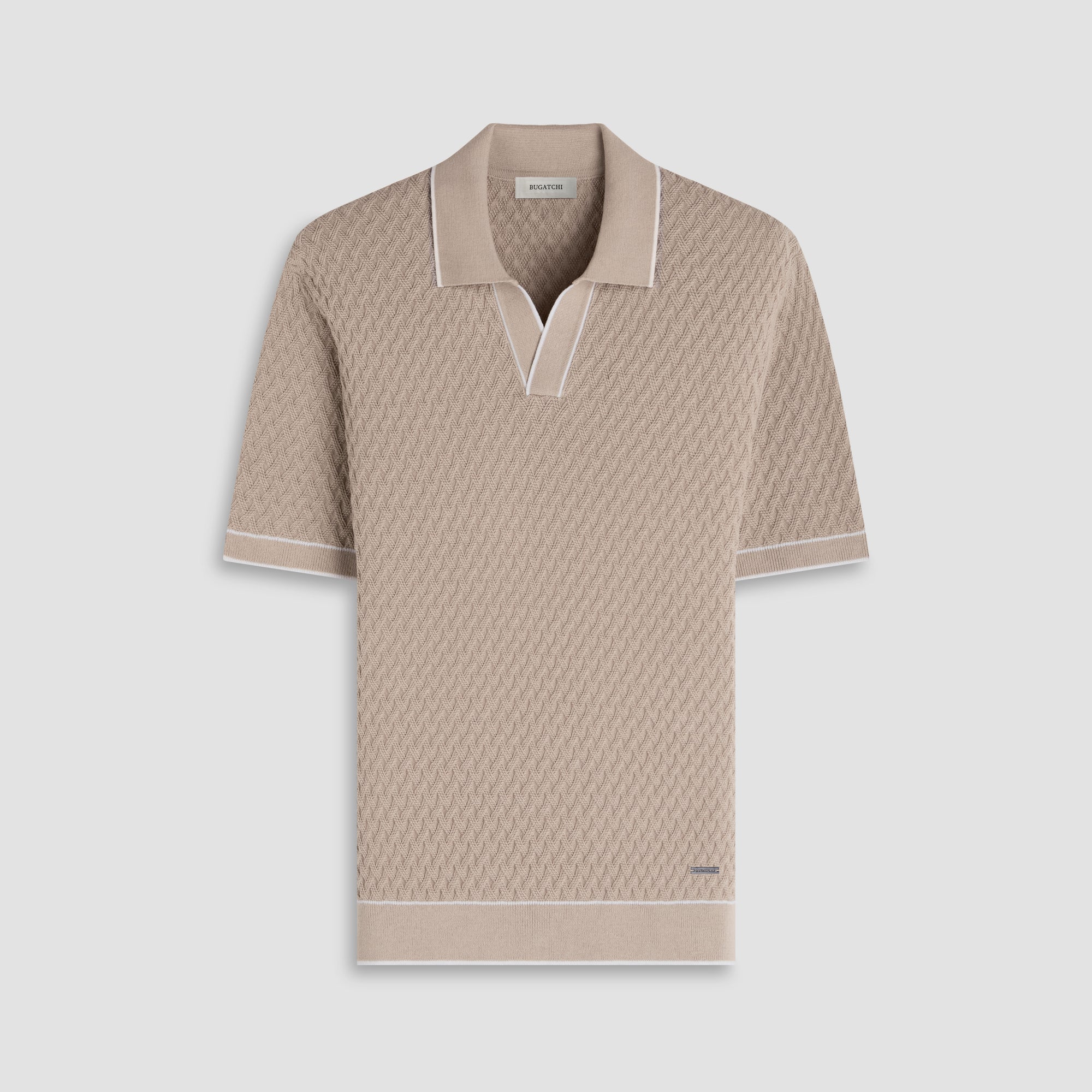 Diamond Cable Polo Sweater